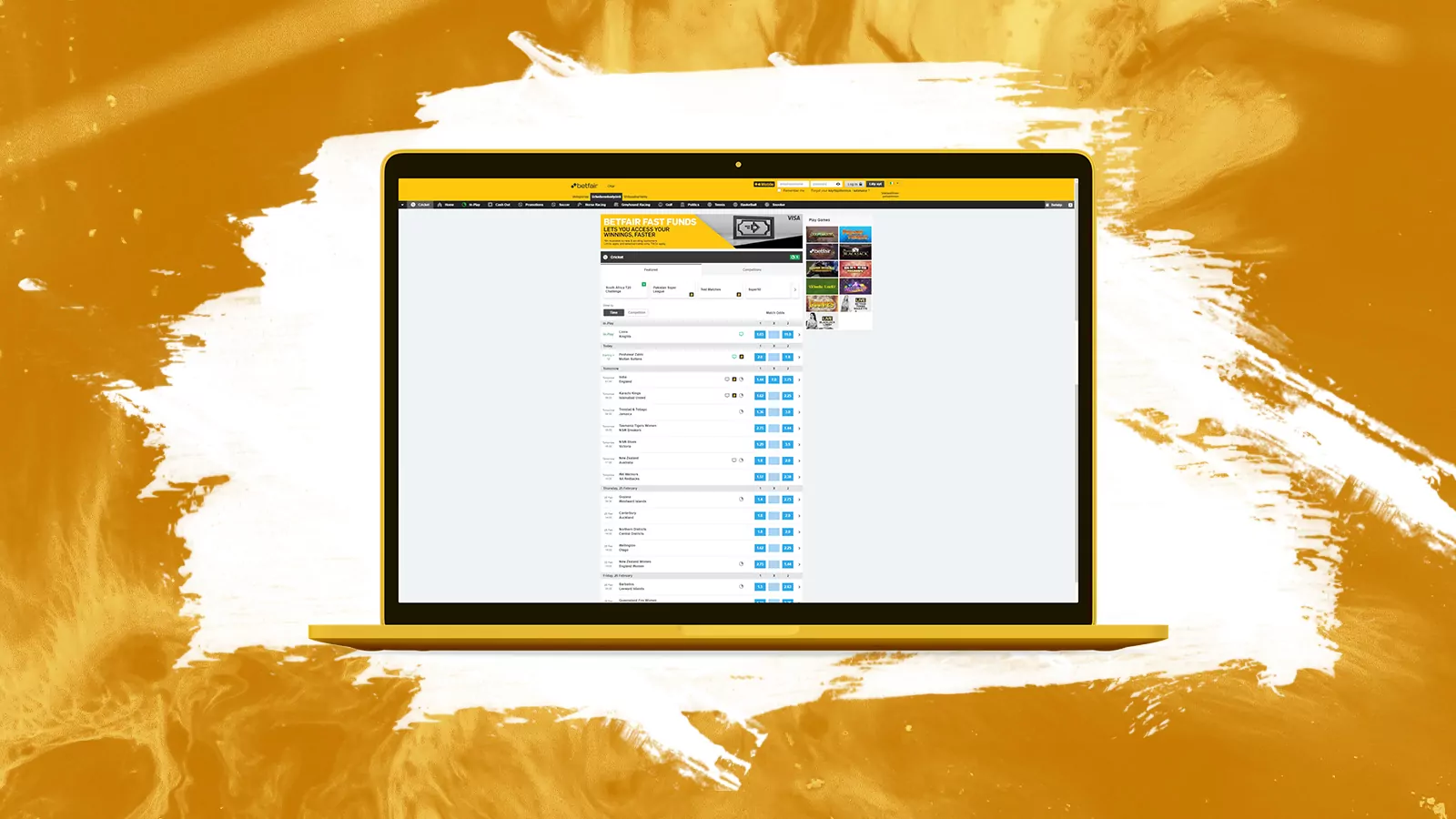 Betfair also has its own mobile app for more convenient betting on cricket.