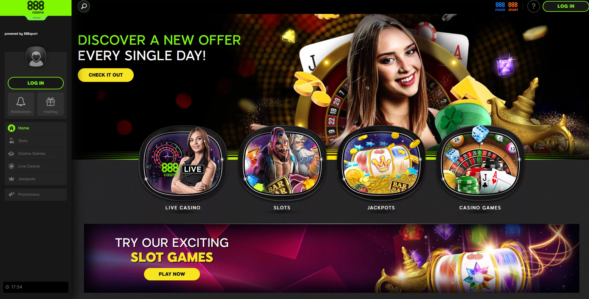 888sport online casino page