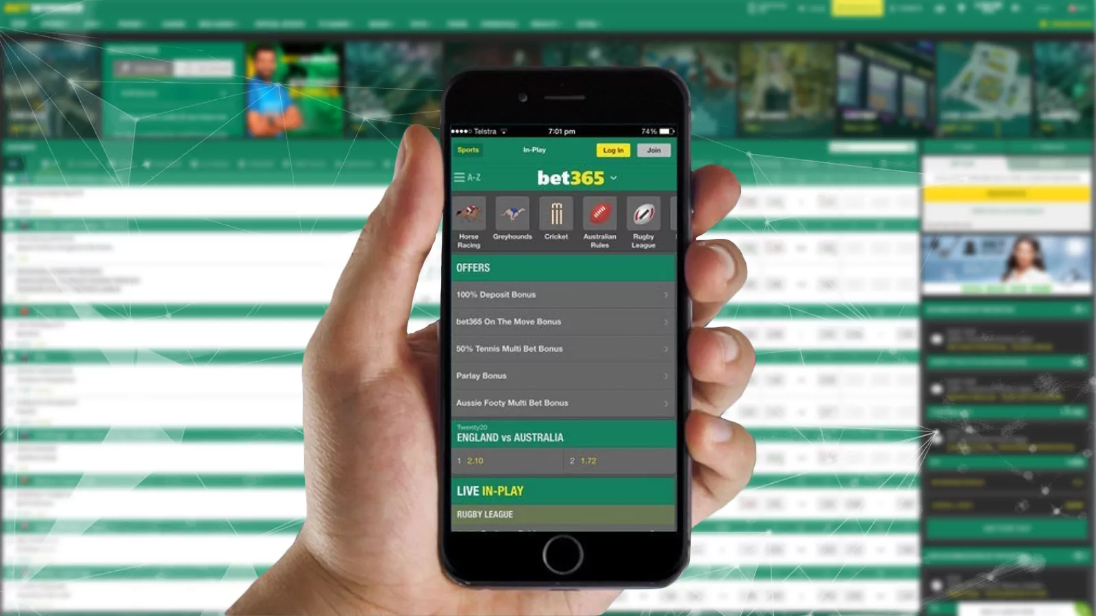 You can bet Rupees on IPL cricket matches via Bet365.