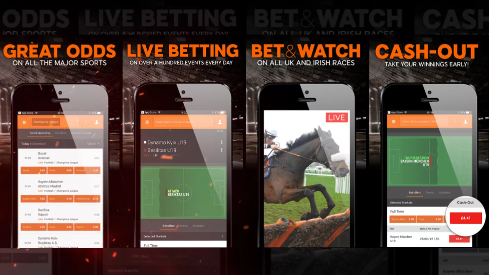 Install the well-known betting app and start placing bets on cricket.