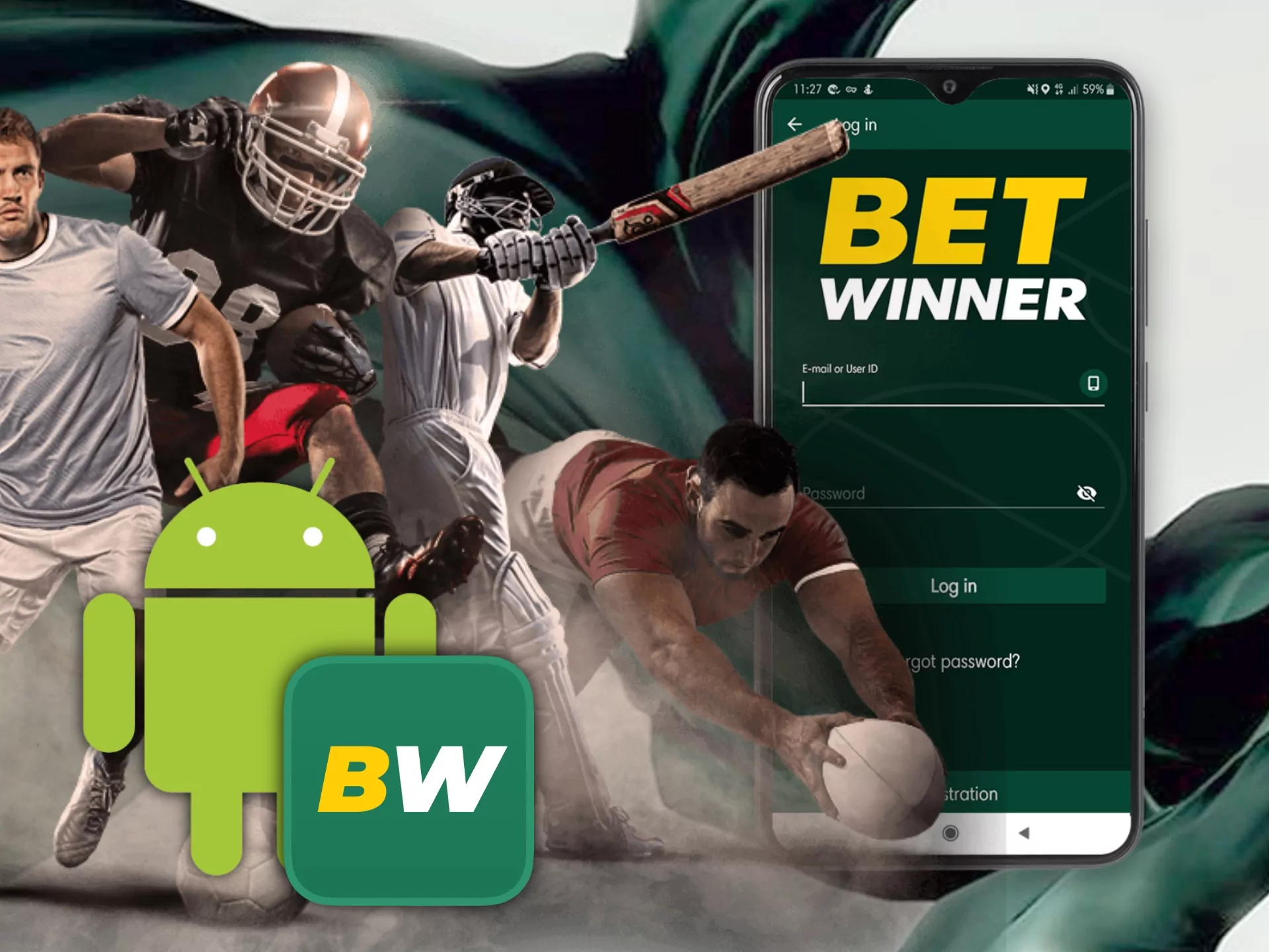 If you have an Android phone, you can bet using the Betwinner application.