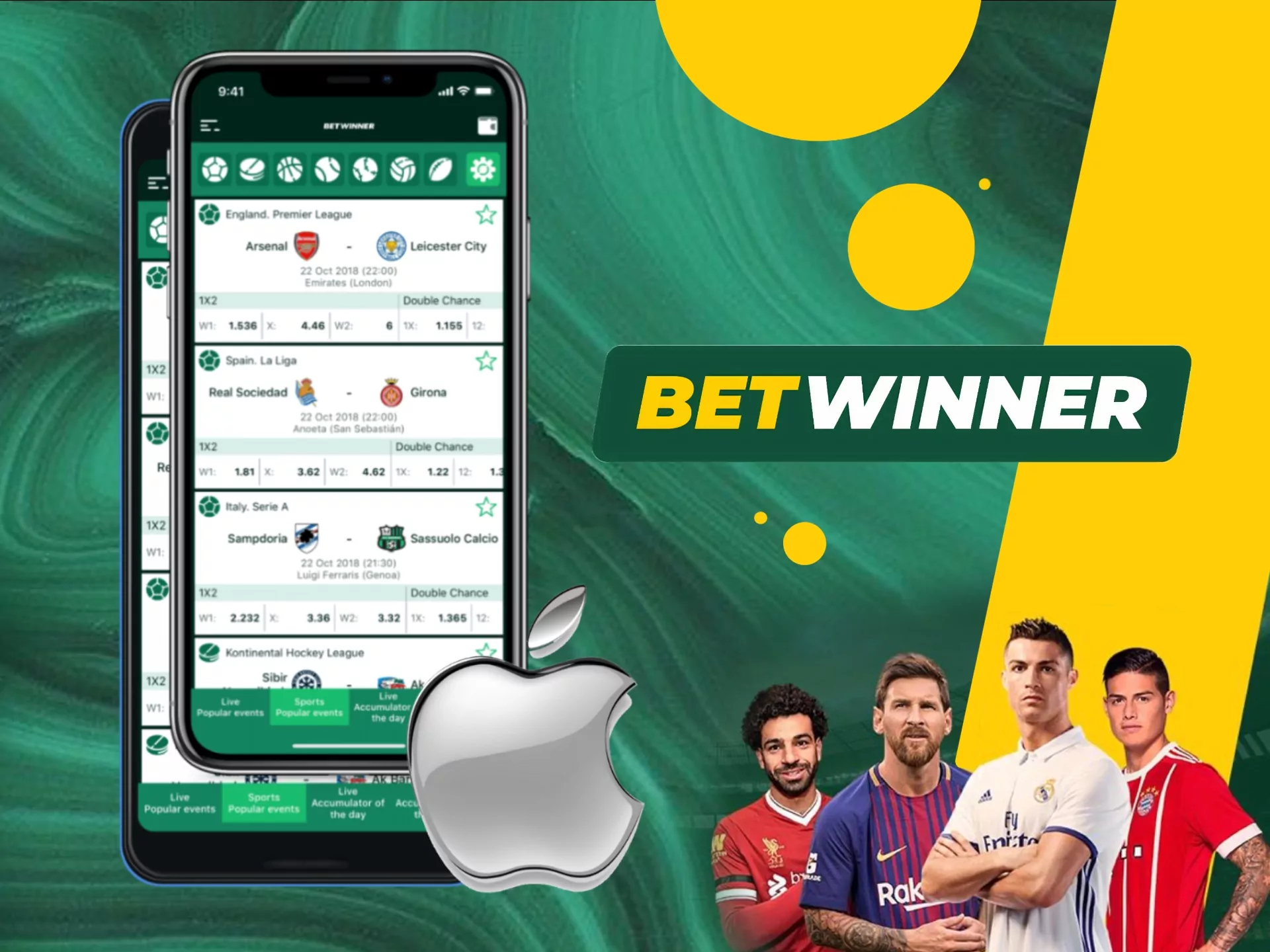 Download the official Betwinner app for iOS from the website.