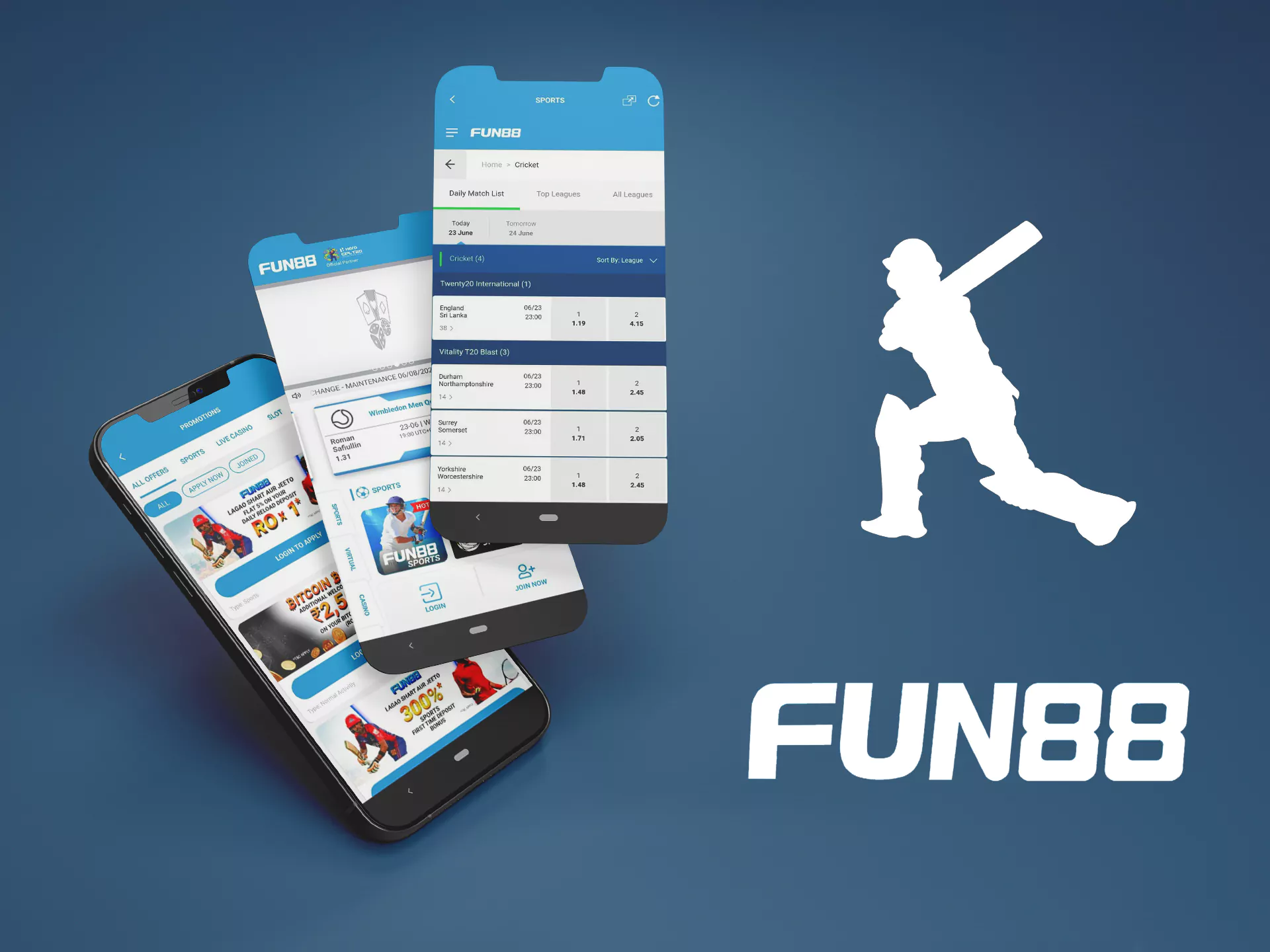 Betting via the official Fun88 app is a great solution for fans of the sport.