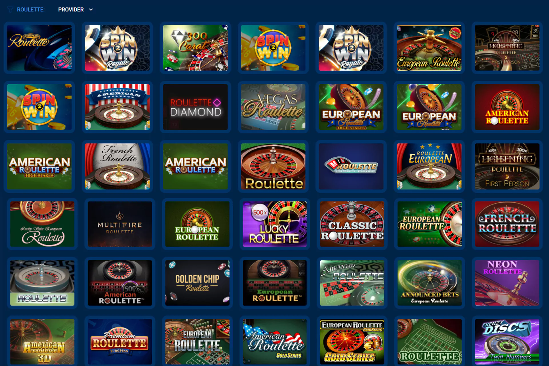 There are plenty of roulette variants in the Mostbet casino.