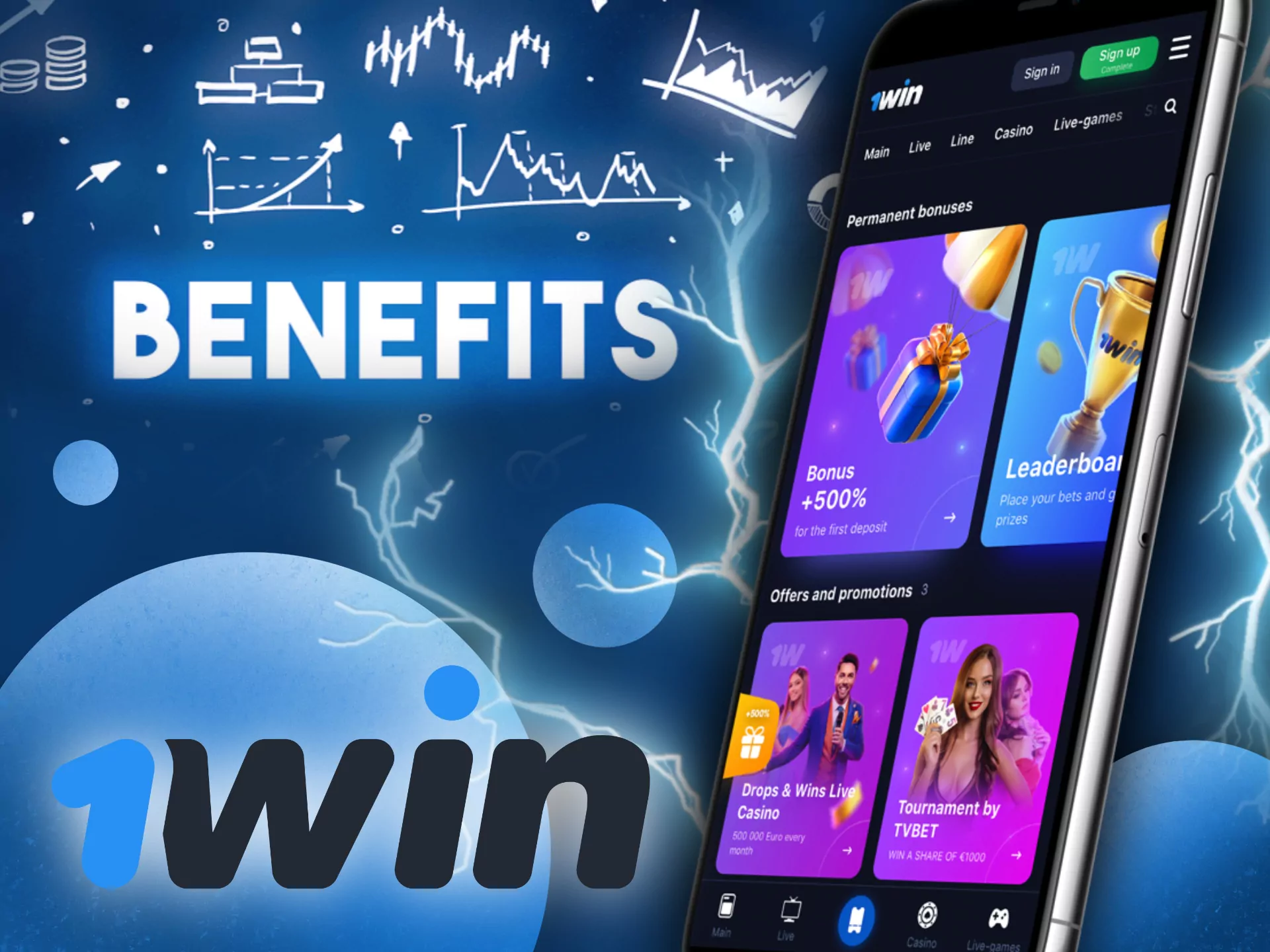 The benefits of the 1Win app make users prefer it to the mobile site version.