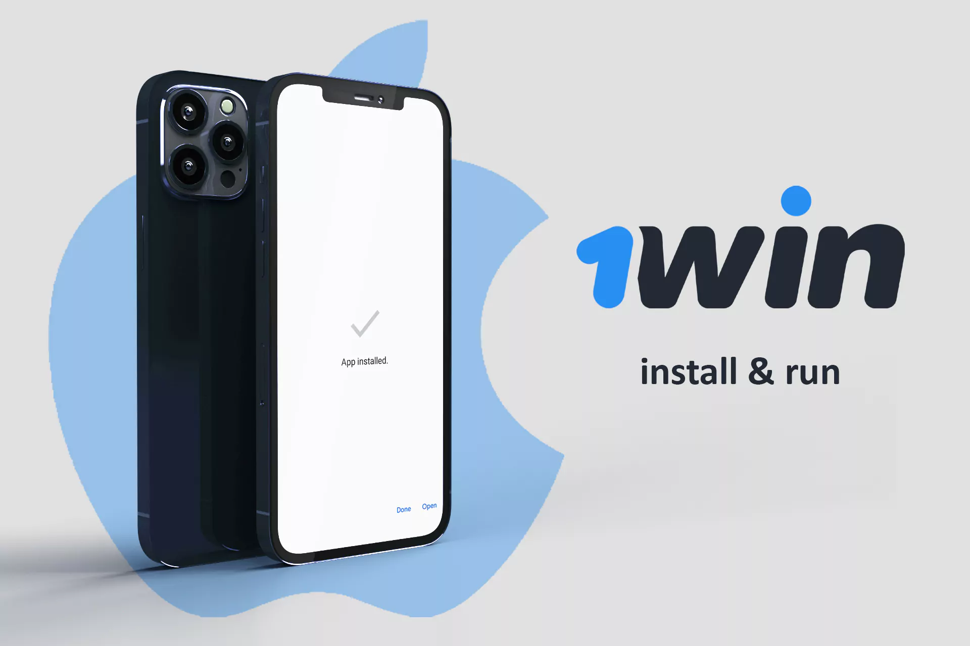 Install the 1win app and run it.