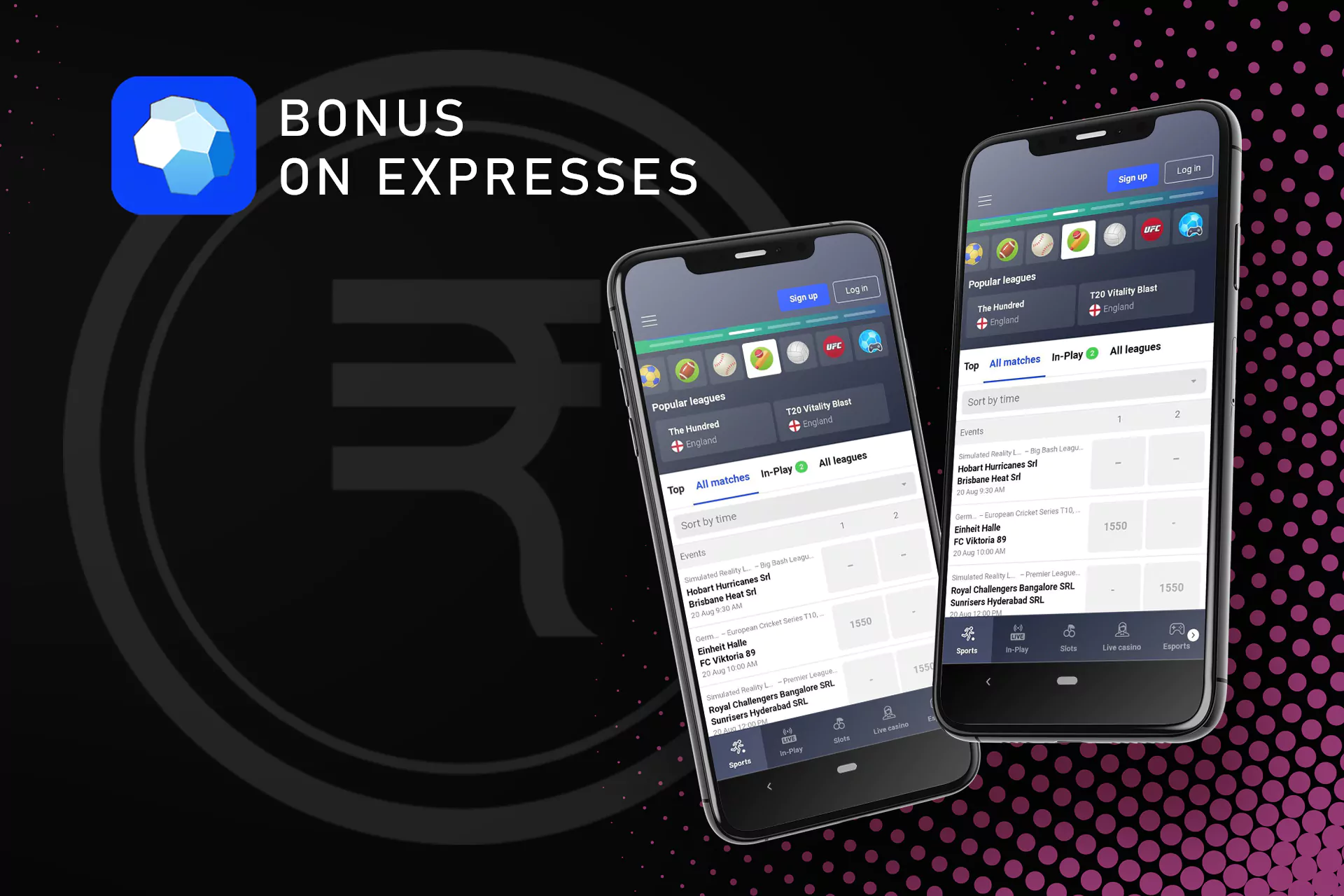 Betmaster also provides users special bonuses on expresses.