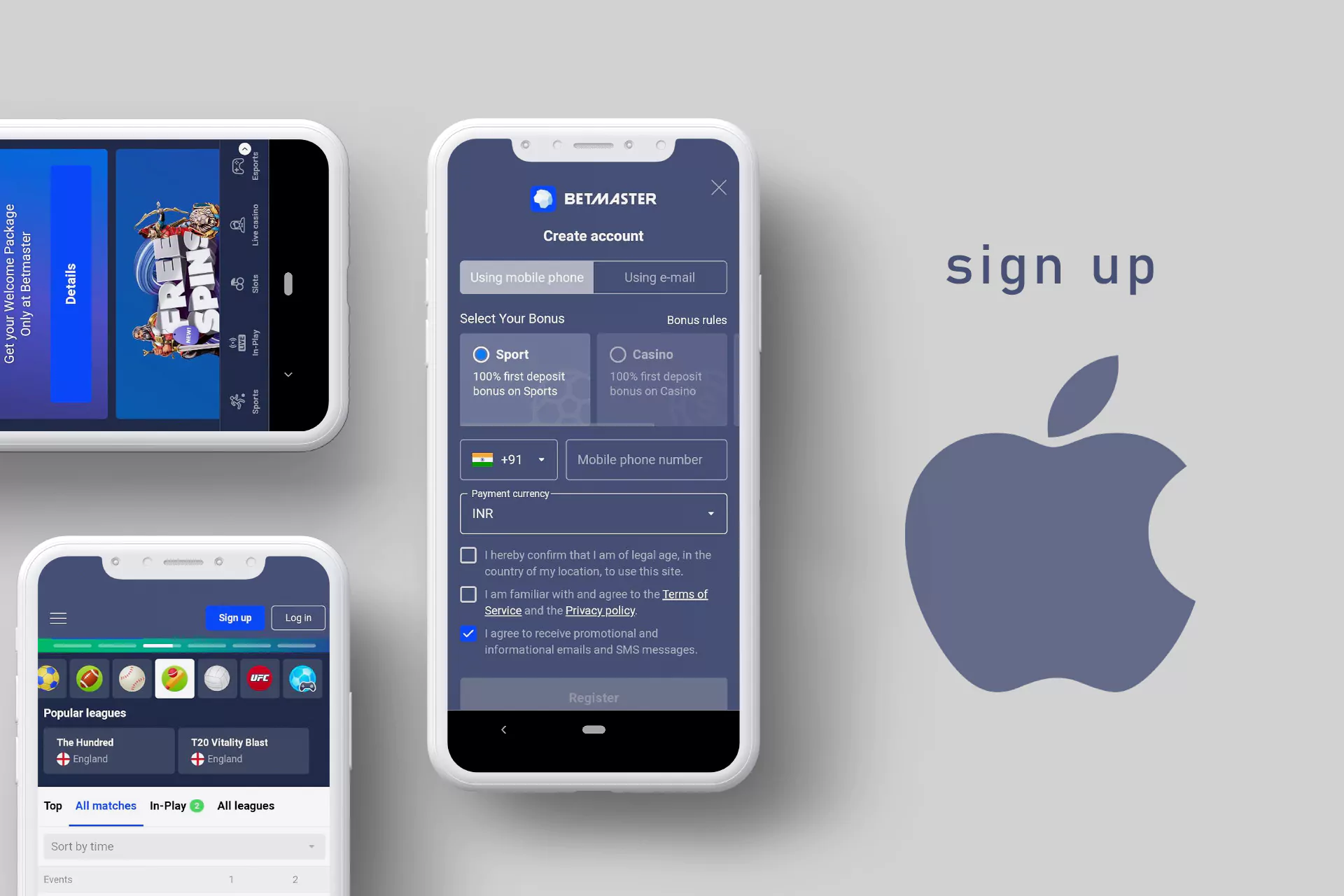 Create a new account in the app or sign in if you already have one.