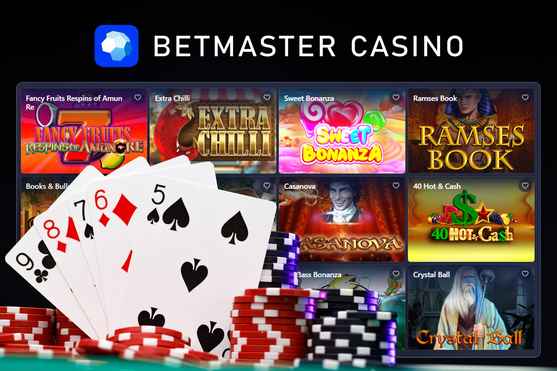 If you like to play casino games you have to visit the special section on the site or in the mobile app.