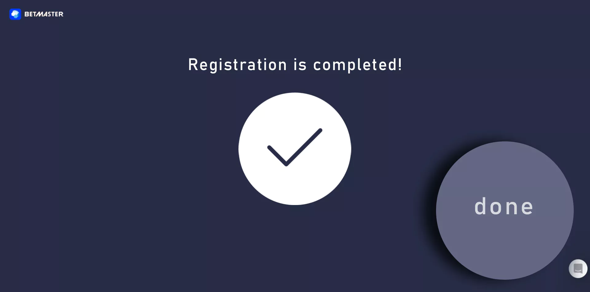 Complete the registration and login.