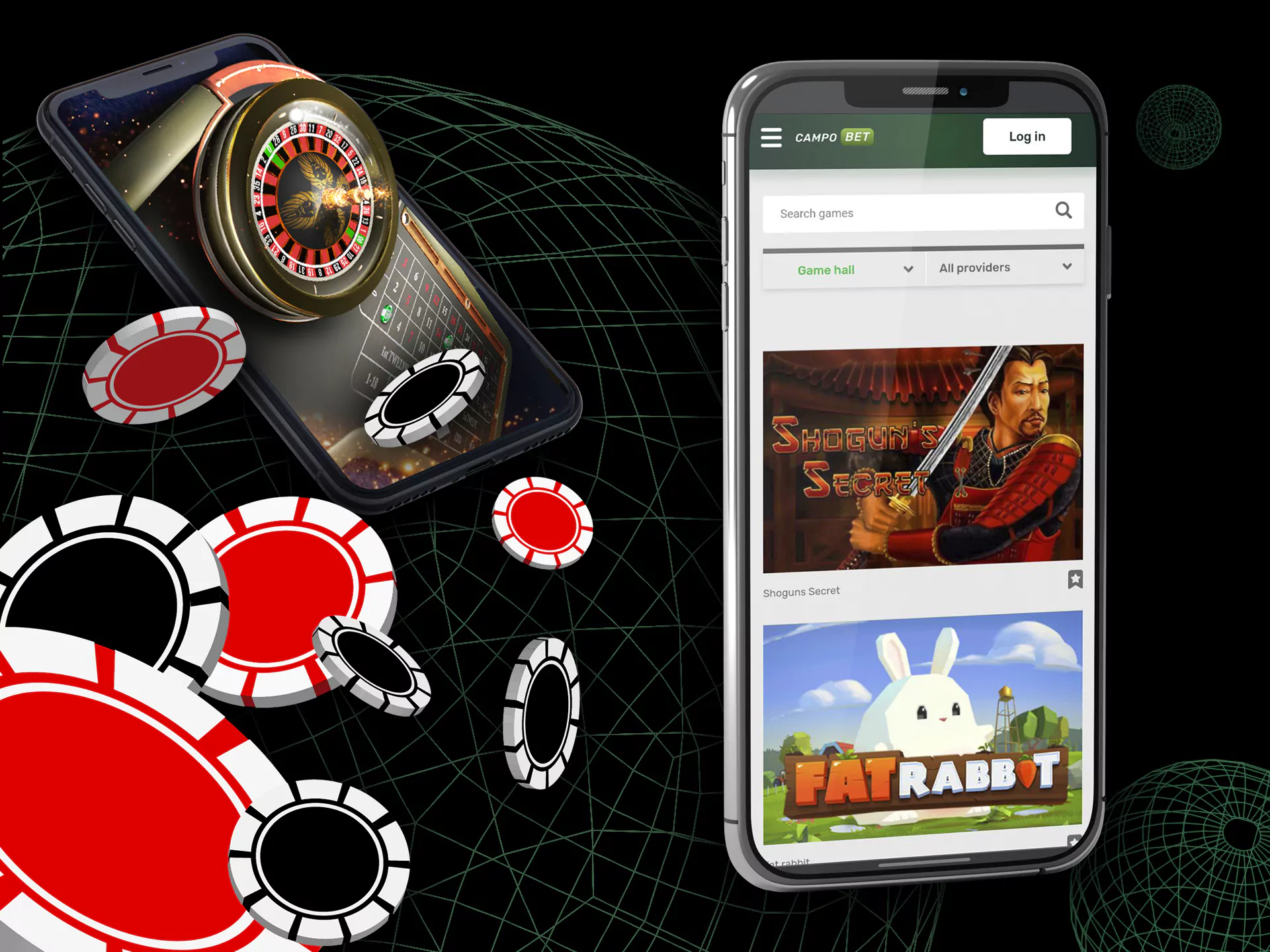 In the casino section of the app, you can play slots, roulette, poker, baccarat, and other games.