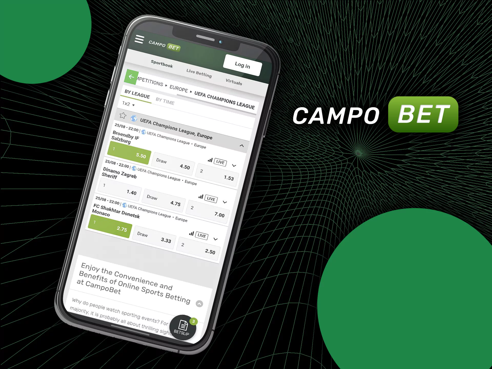 The Campobet team created a great app for their users with access to betting, playing casino games, and getting bonuses.
