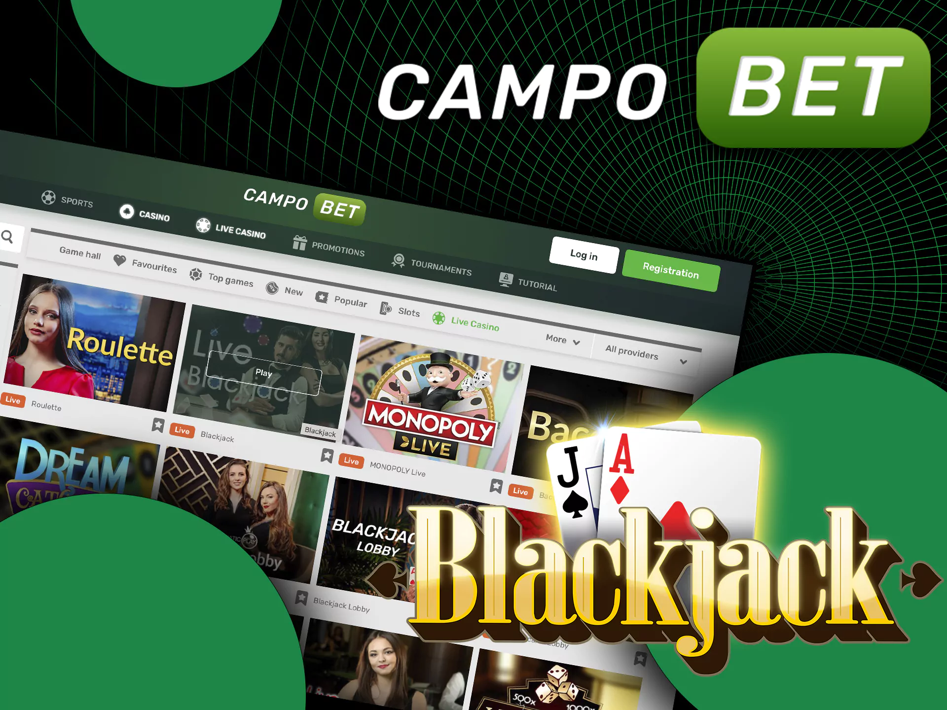 Blackjack rooms are also popular in the casino section of Campobet.