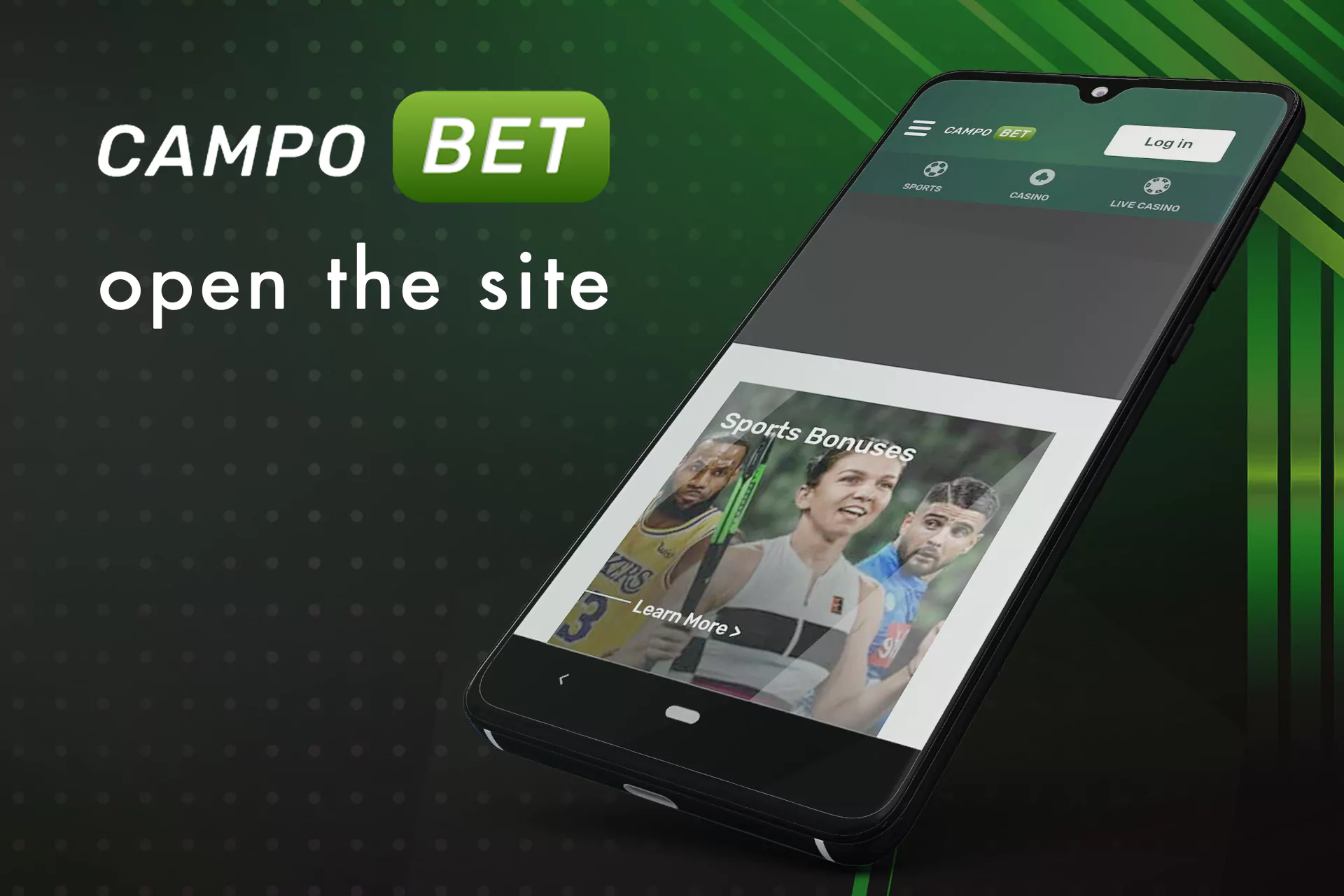 Open the site of Campobet in a mobile browser on your phone.