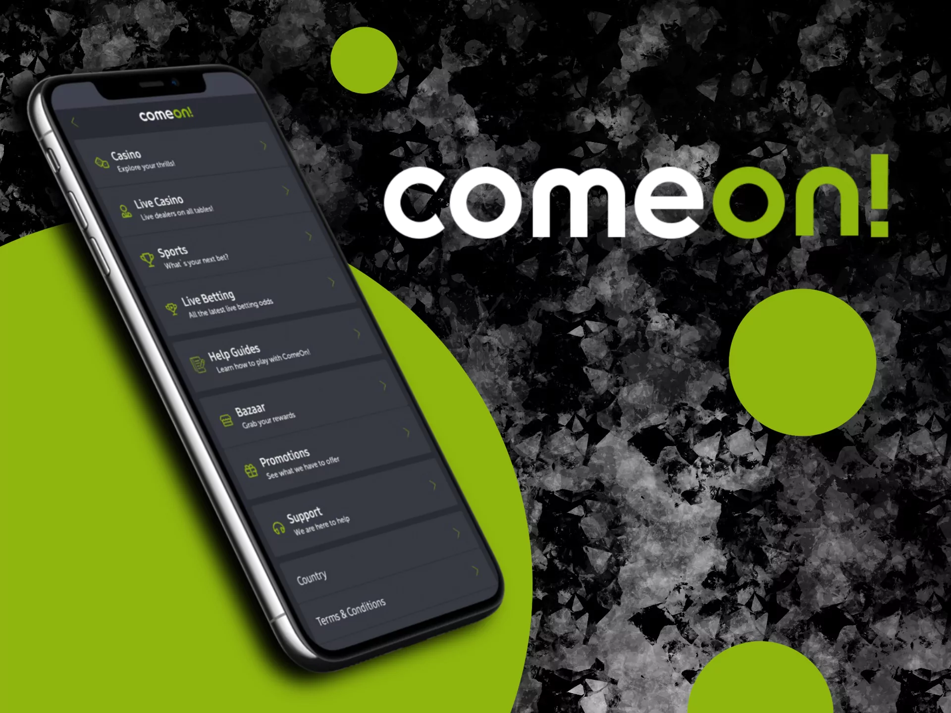 The Comeon app has a great design and user-friendly interface.
