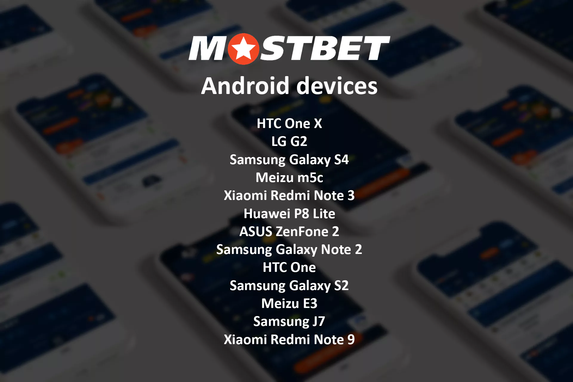 The Mostbet app can be installed on all Android devices.