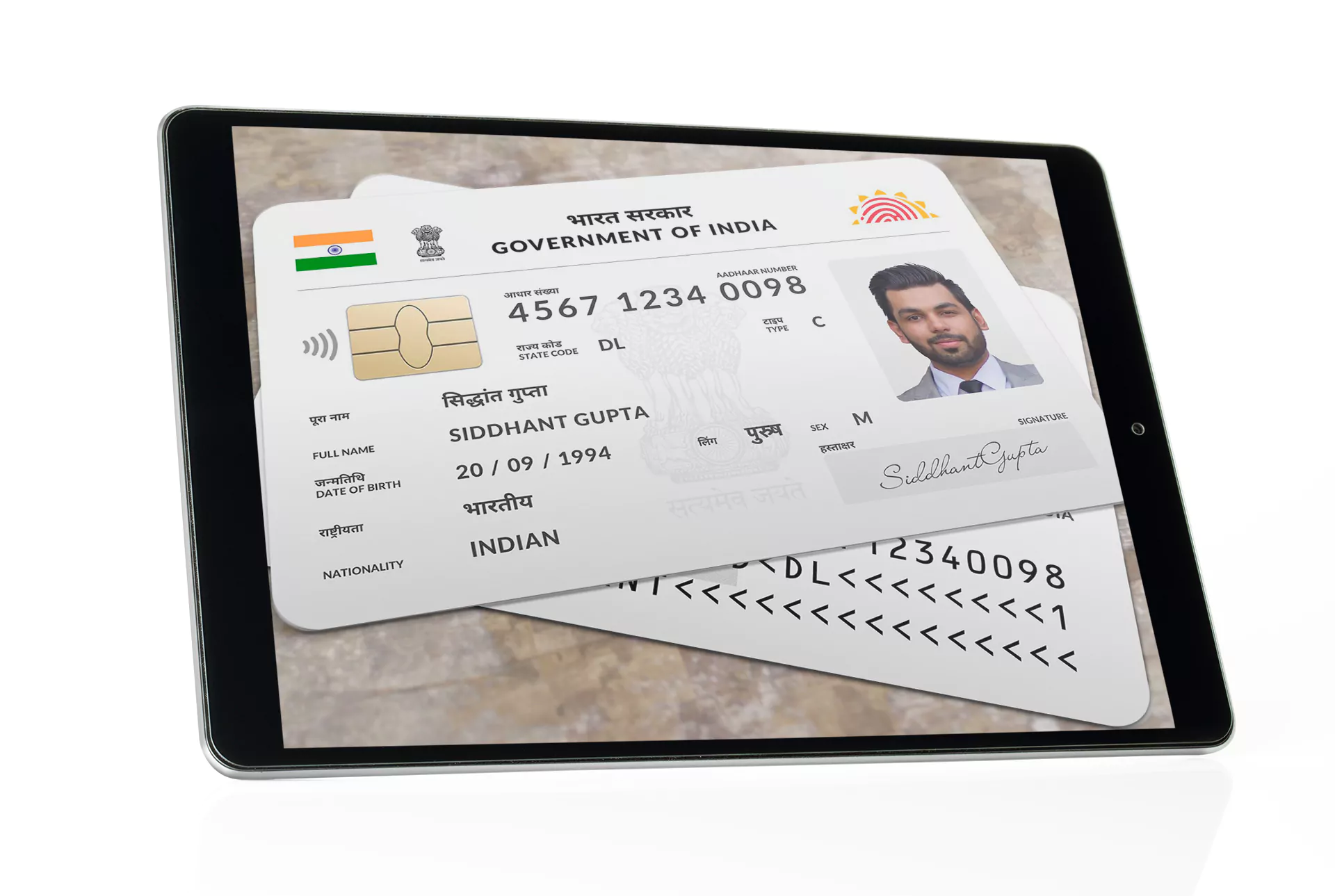 Prove your identity with your IC card or driving license.