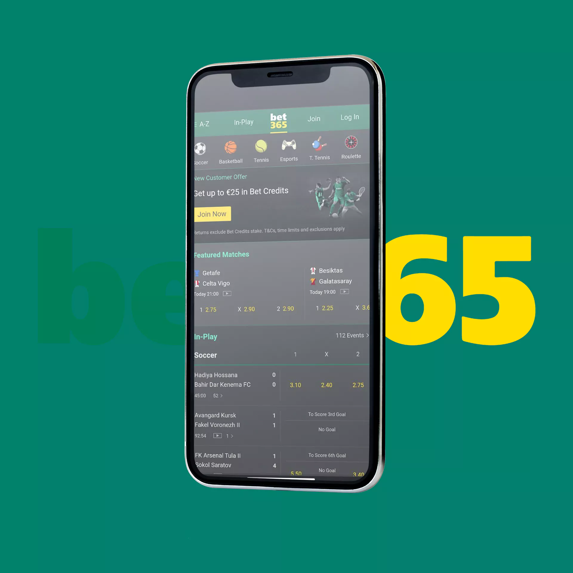Go to the official website Bet365. Use VPN, if you can`t open it.