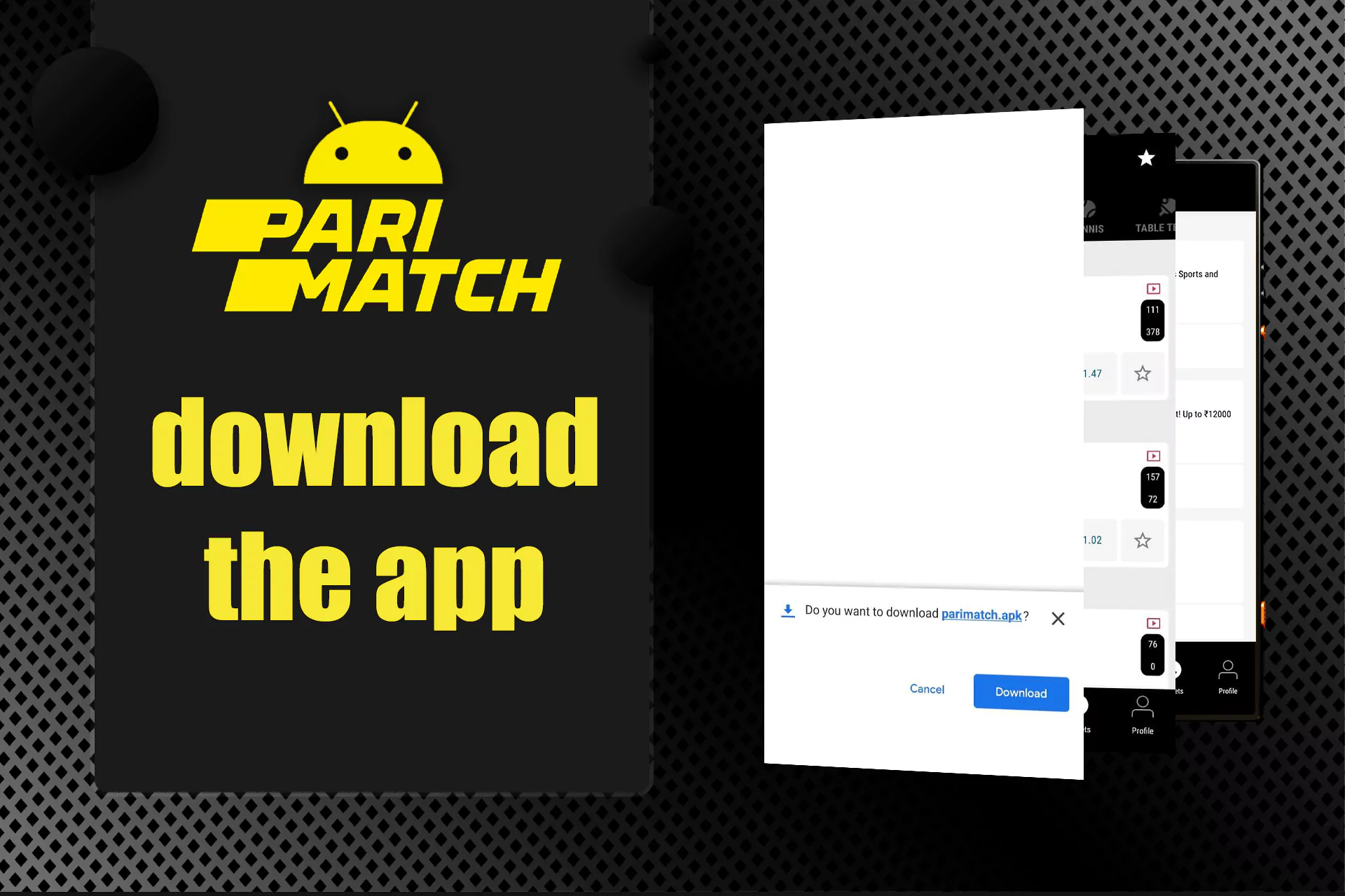 Allow the Patimatch application to download to your device. Press ok.