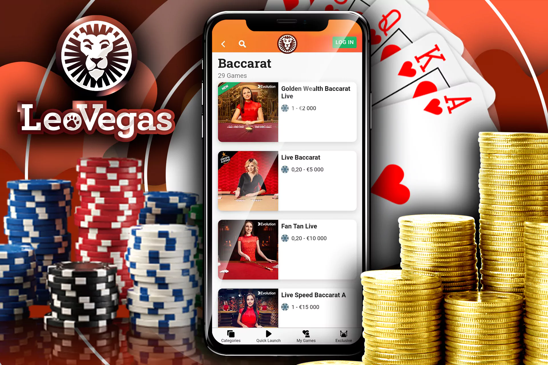 Try this exciting game in the LeoVegas online casino.