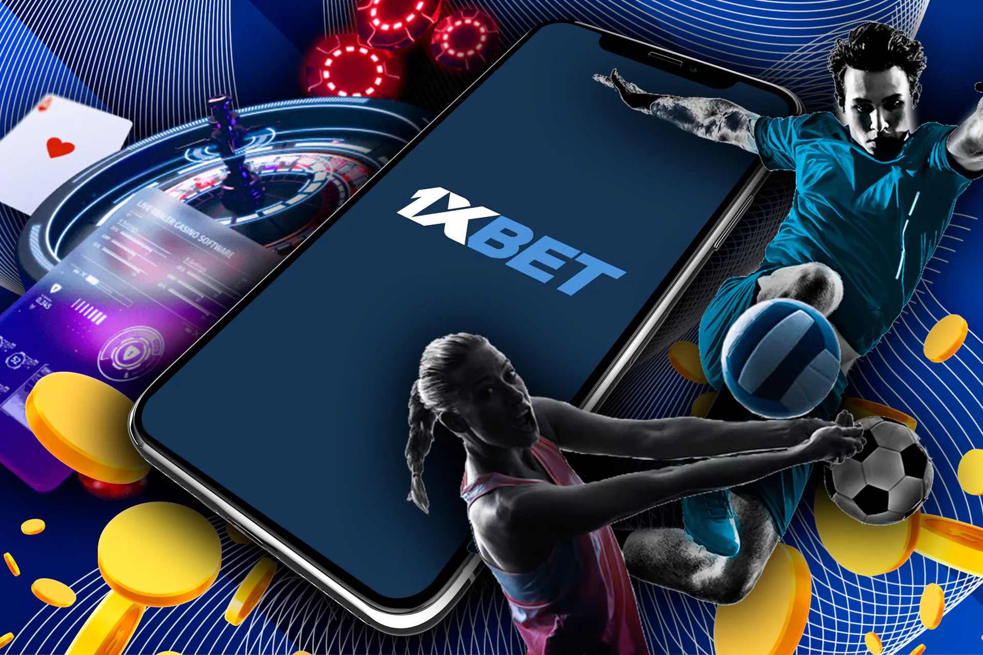 Sign up for 1xBet, top up the account and start betting on it.