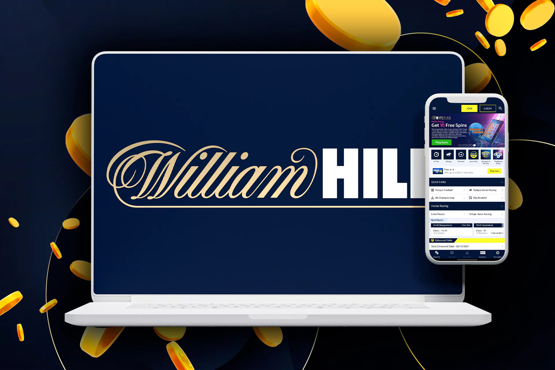 Choose the William Hill sportsbook if you want to bet profitably.