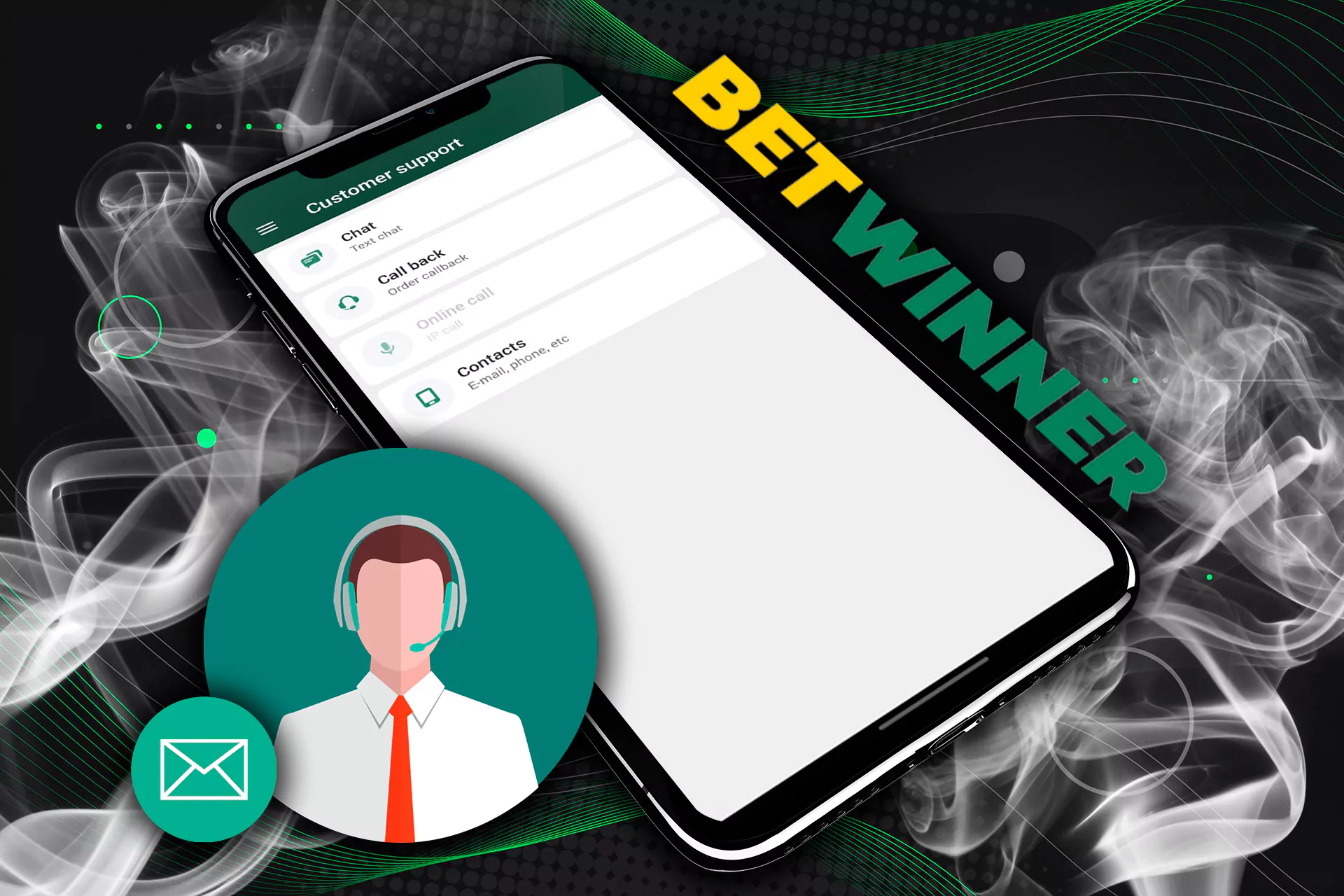 If you have any issues you can contact Betwinner support team.