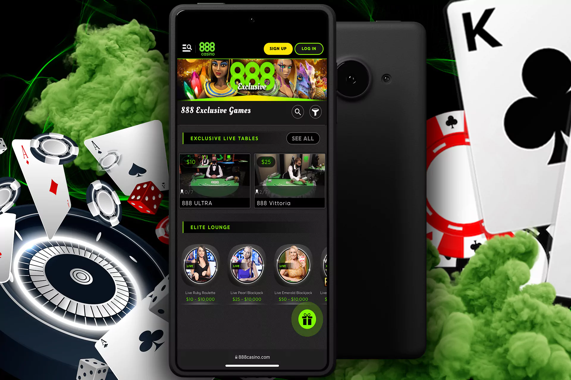 888sport offers some of exclusive casino games in its app.