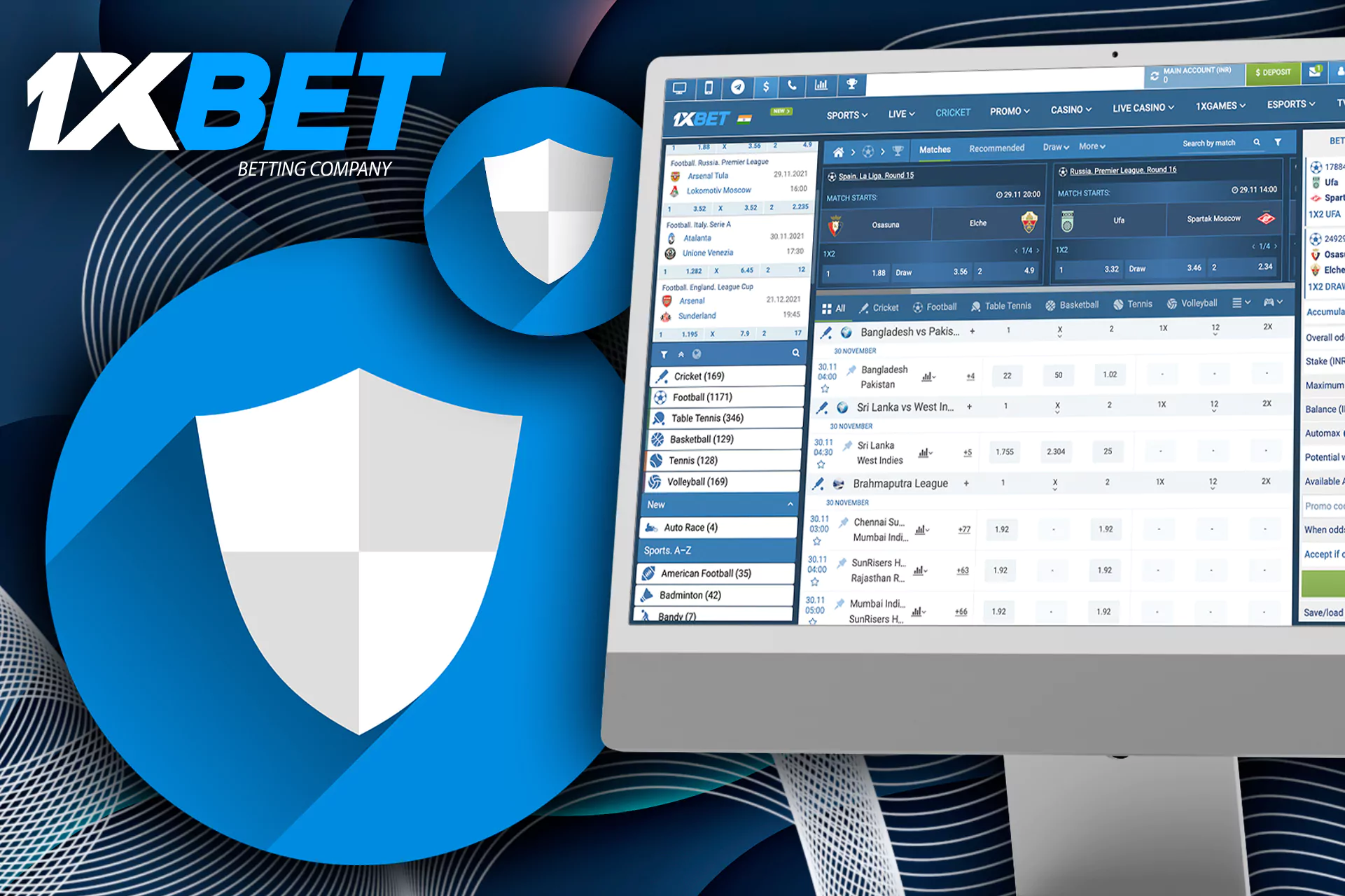Betting at 1xBet is absolutely safe and secure.