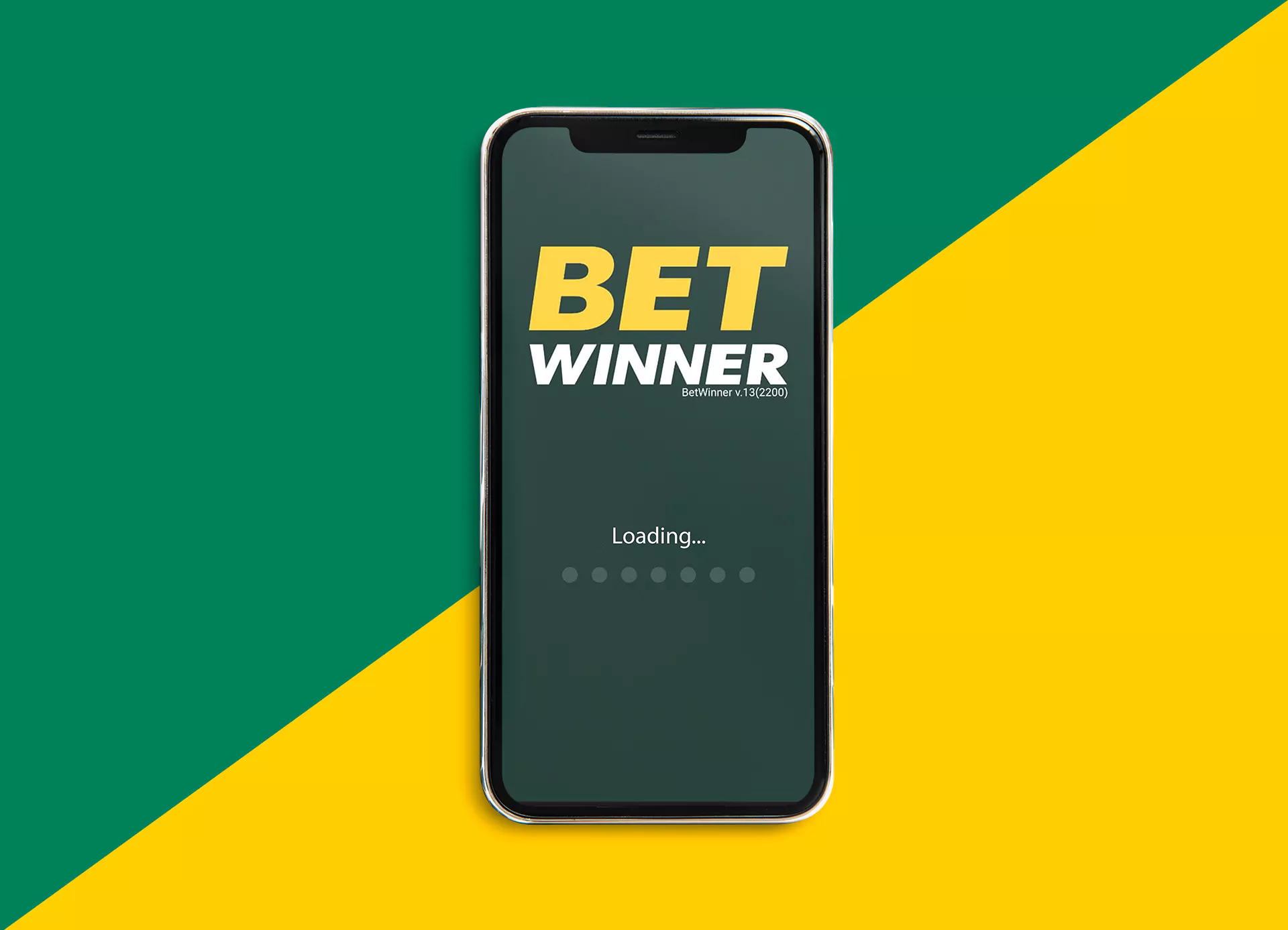 Initiate the installation of the Betwinner app.