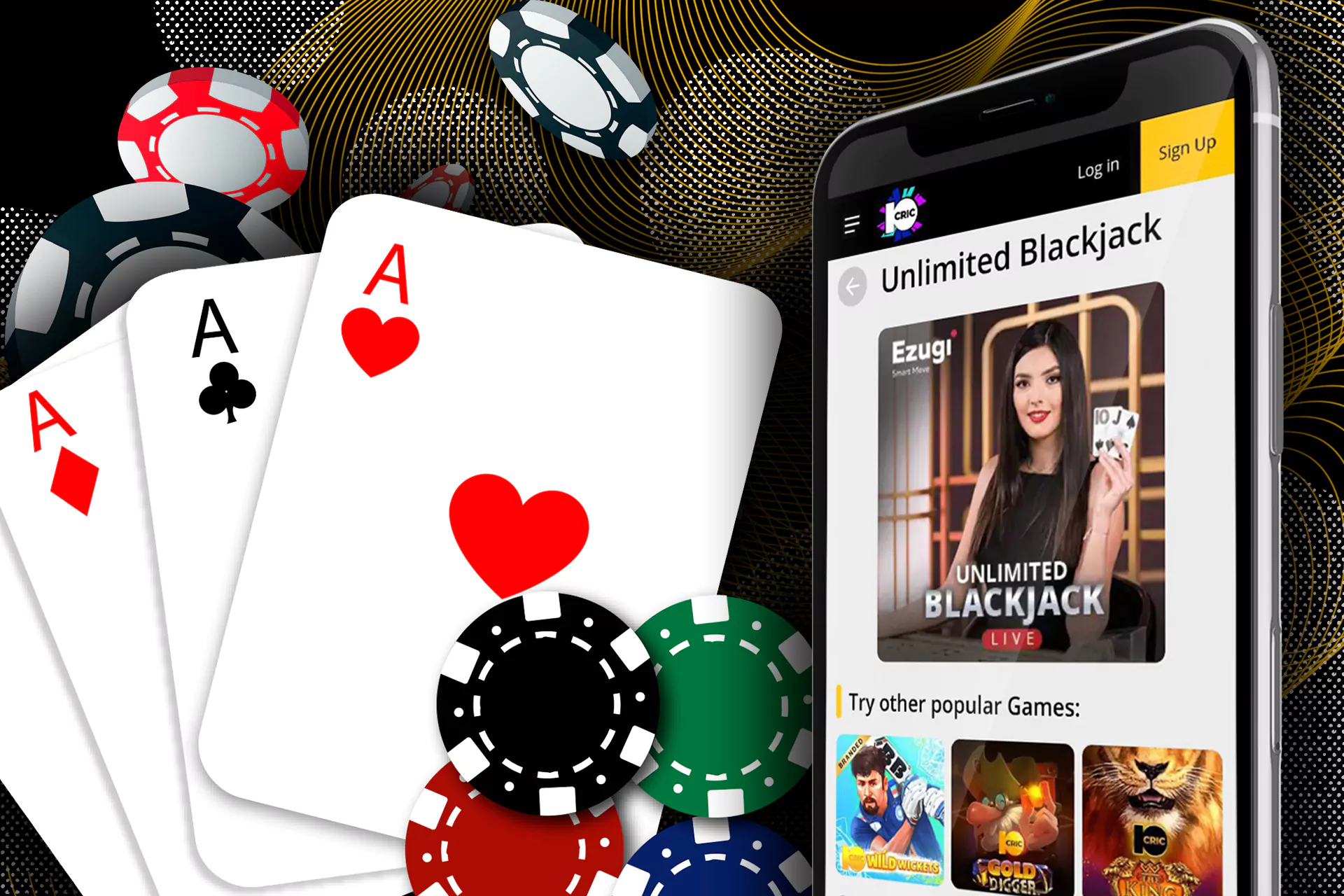 Blackjack rooms are also popular among users from India at 10cric.