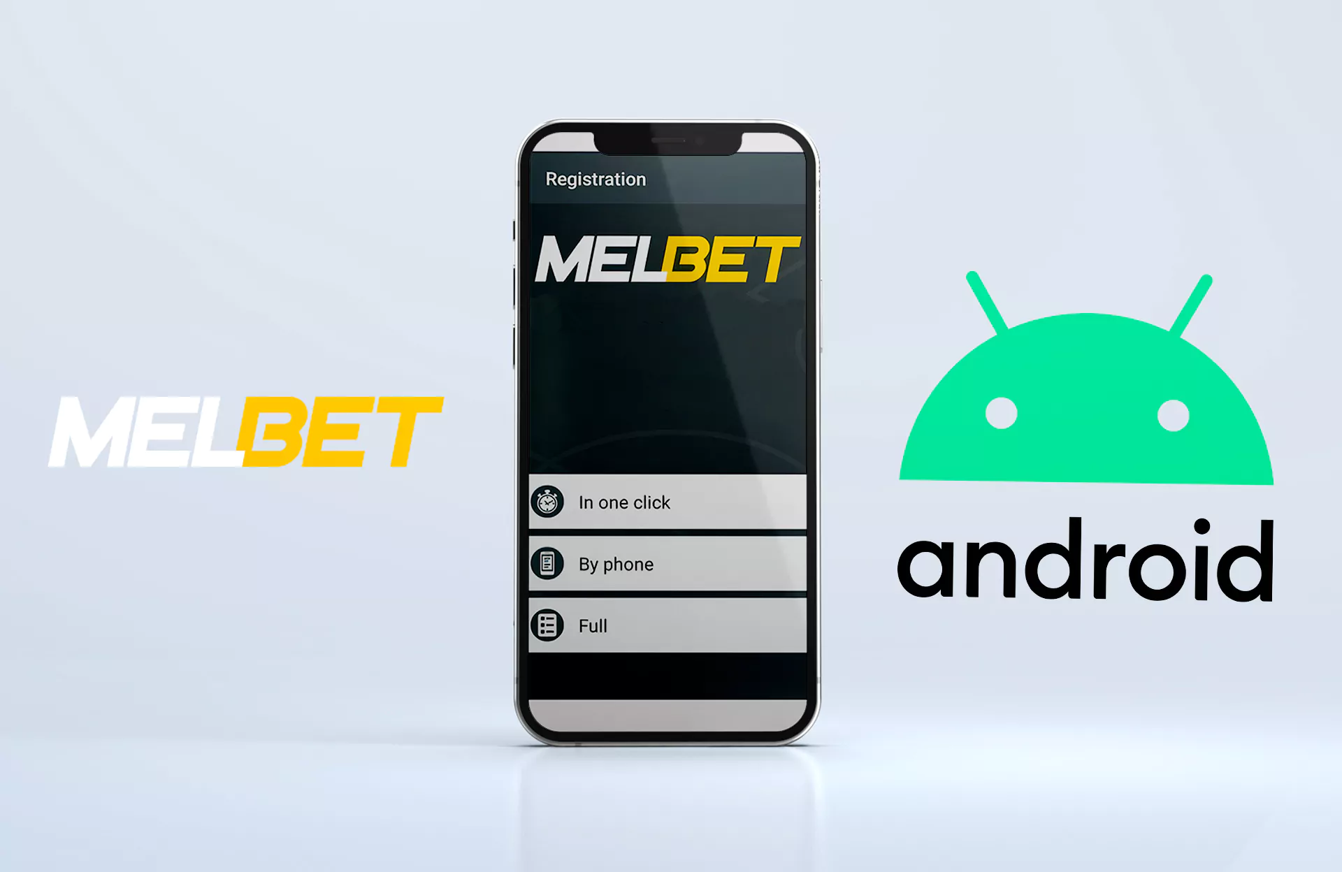 Install the app, run it and create an account at Melbet, or log in if you have already had it.