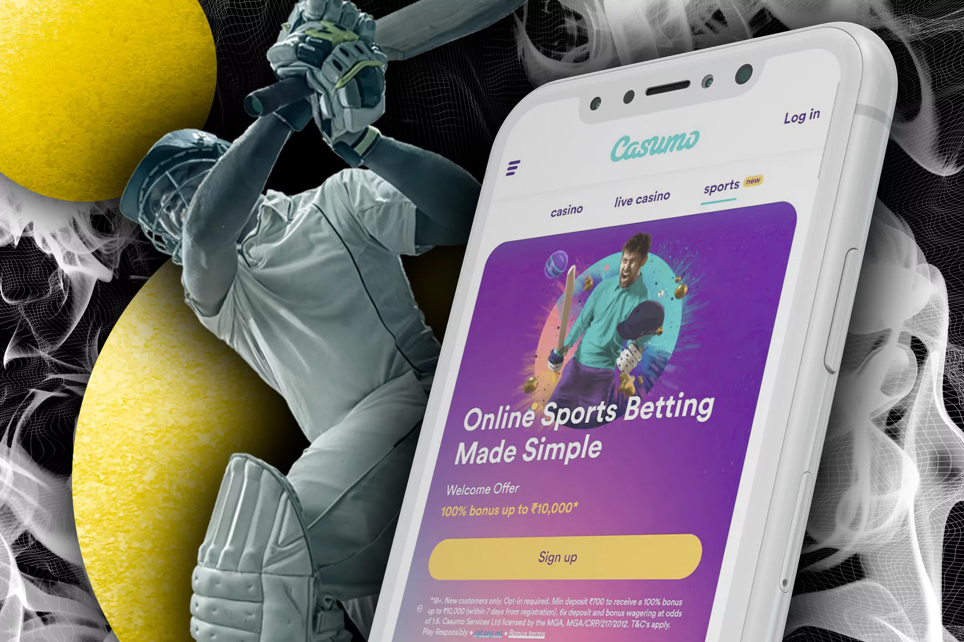 Casumo has has great environment for sports betting online through the app.