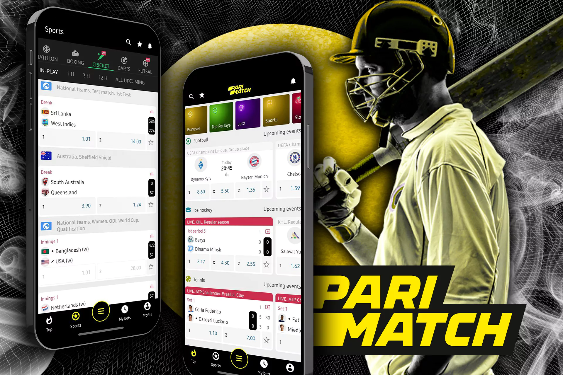 Parimatch online betting app.