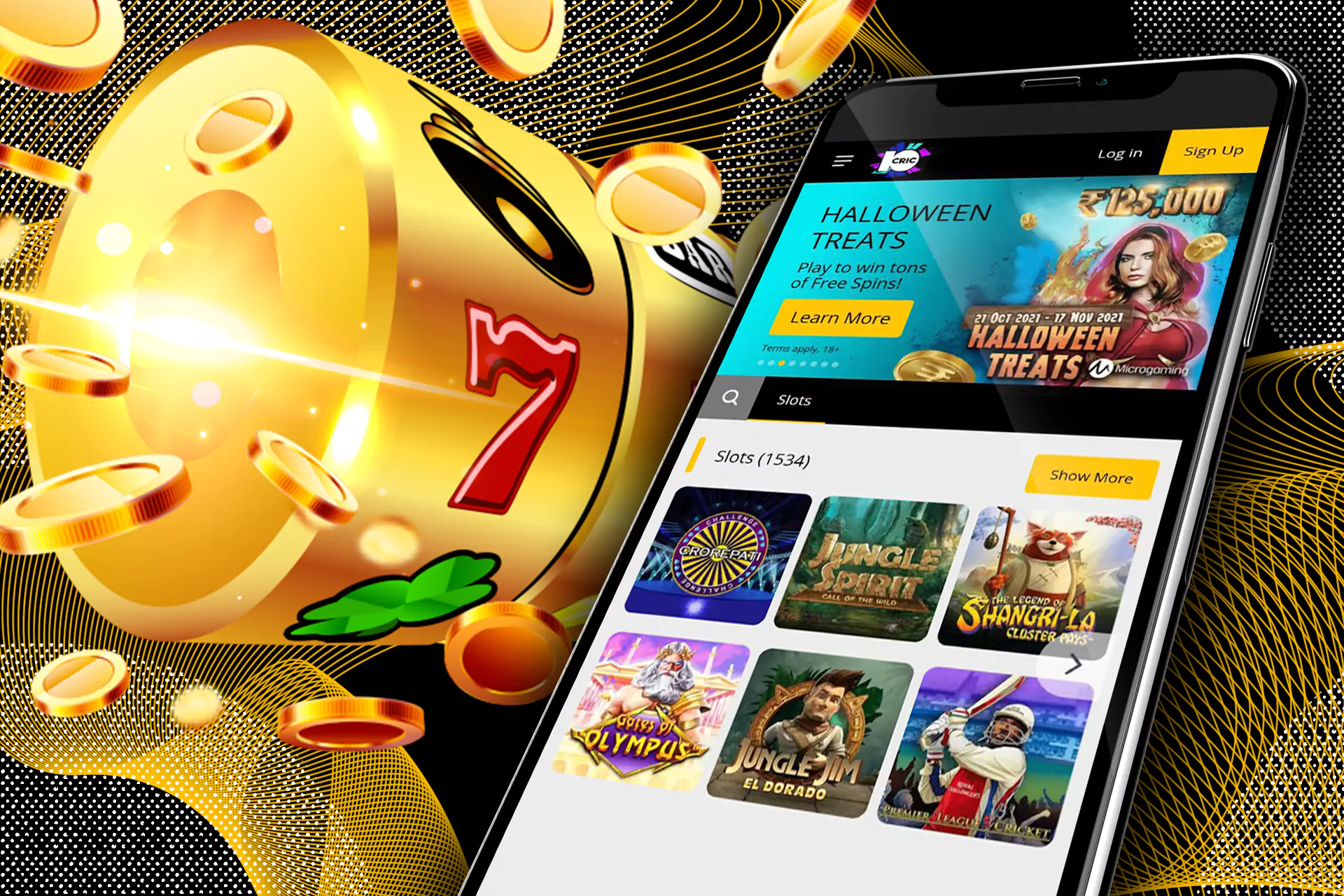There are more than 450 slots available to play in the 10cric app.