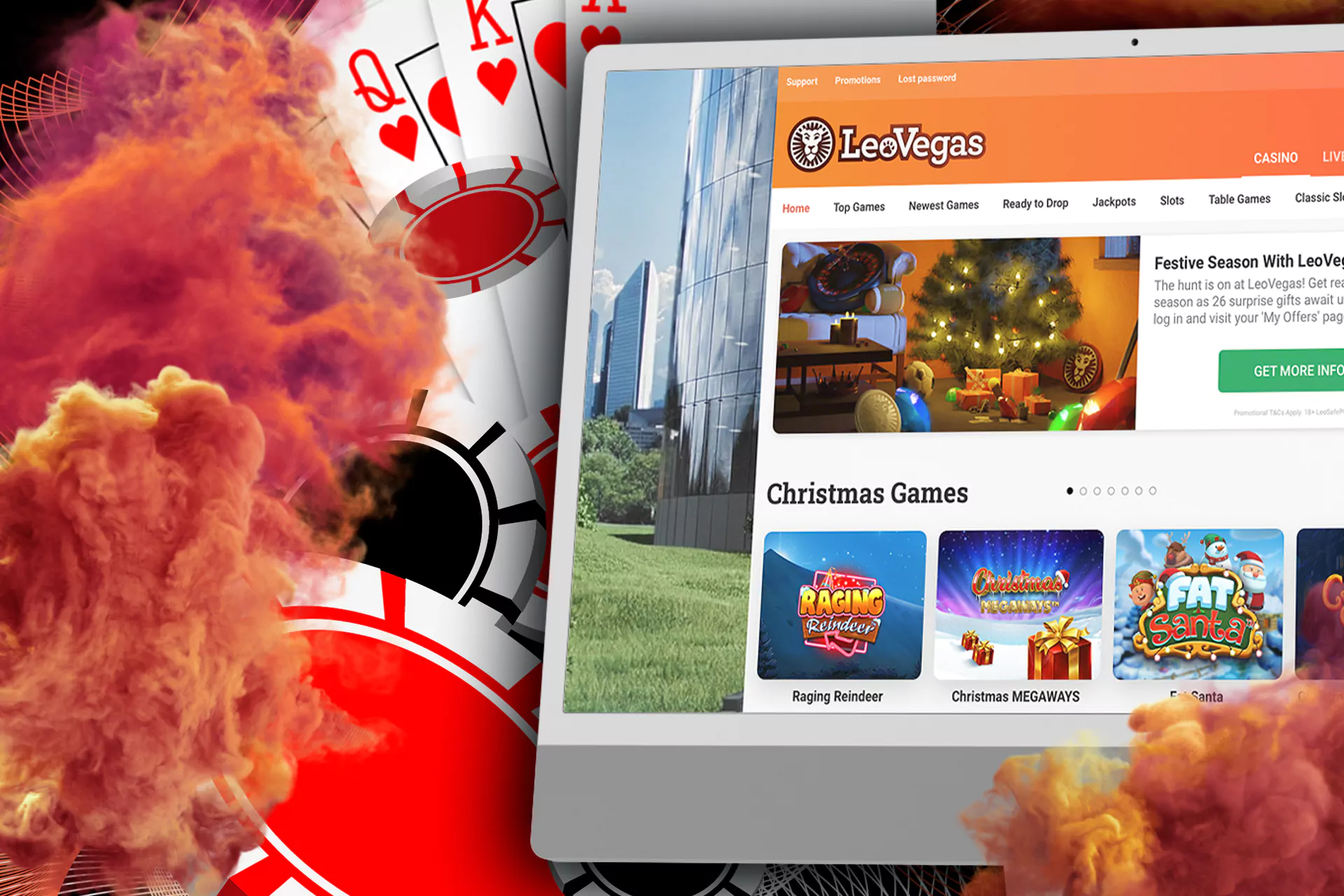 Play your favorite casino games at LeoVegas.