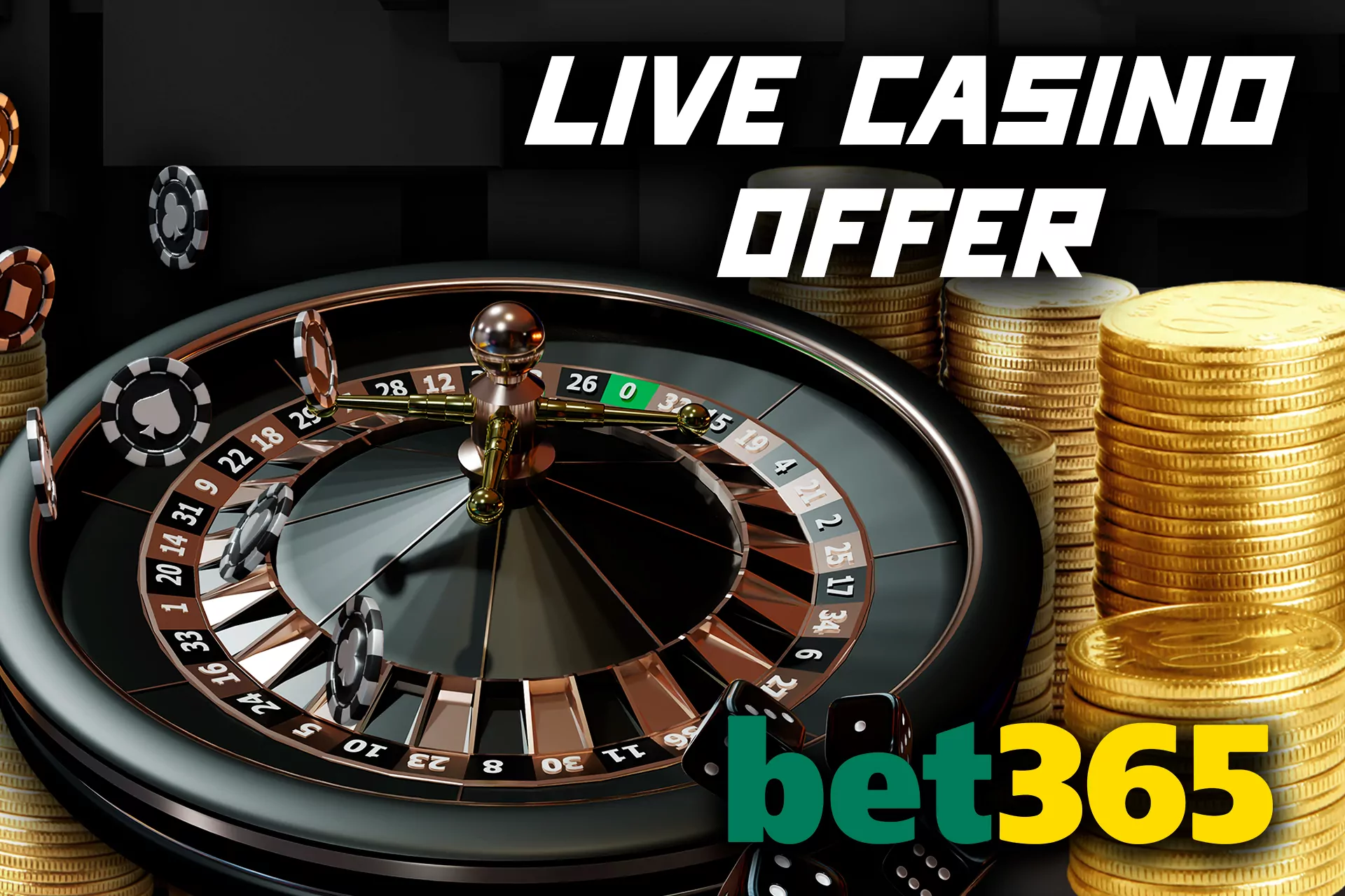 For casino players, there is a unique bonus offer on playing bet365 Live Casino games.