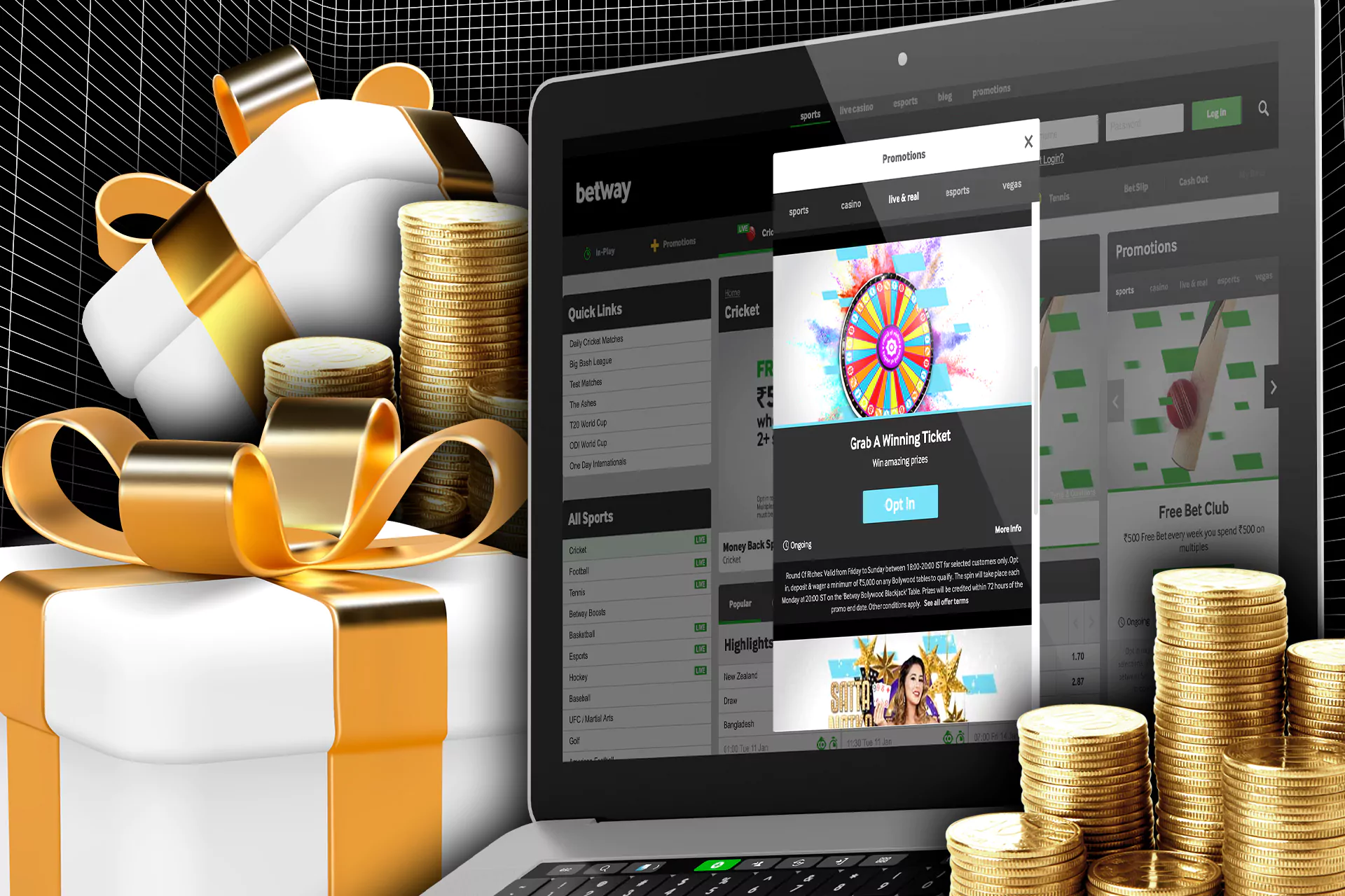 If you are not a new user, think of other bonuses you can also get from the bookmaker.