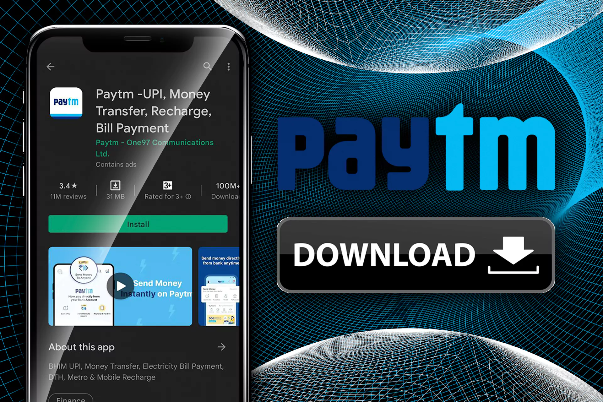 Download the Paytm app.
