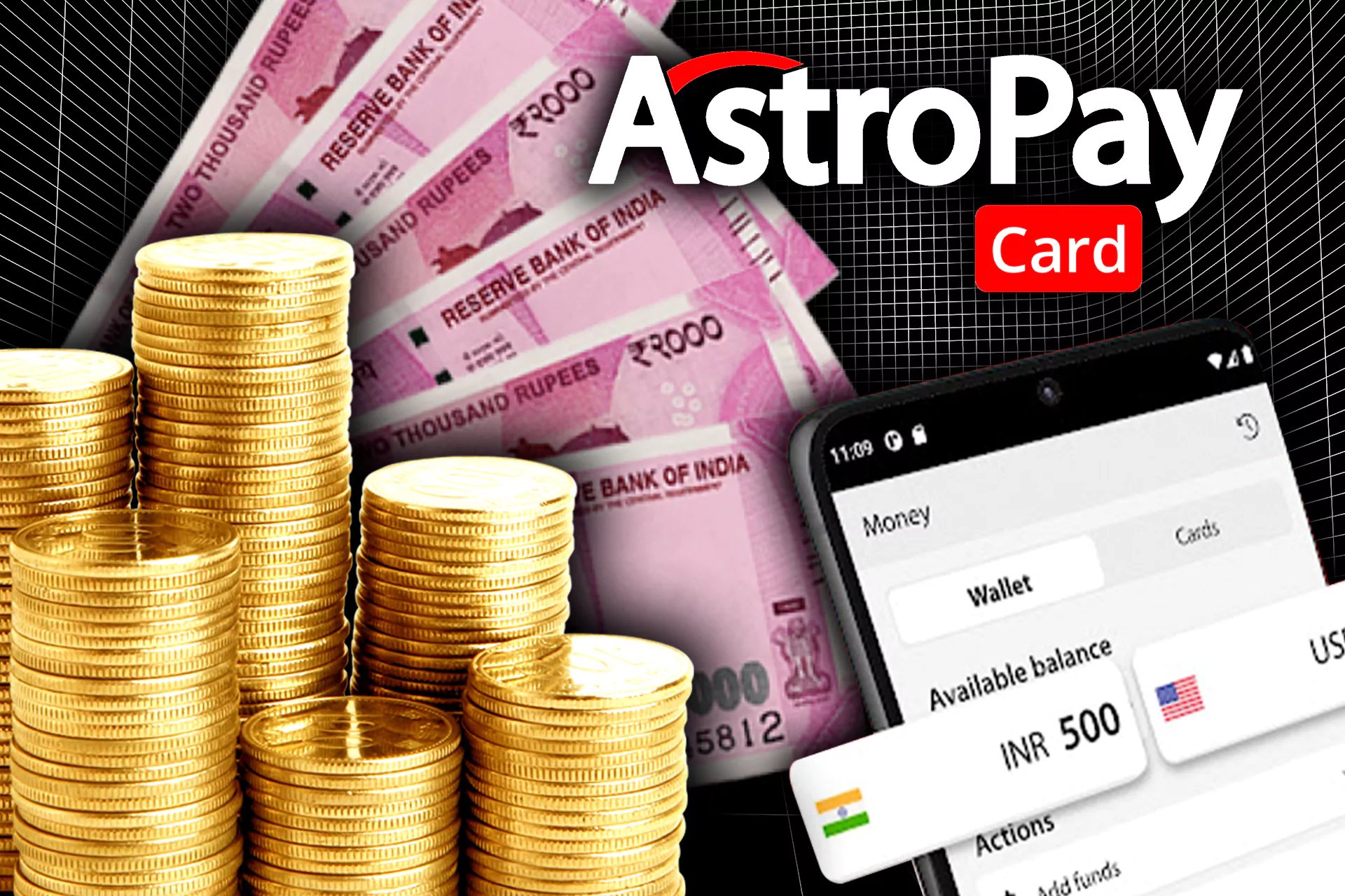 You can also withdraw mpney using Astropay.