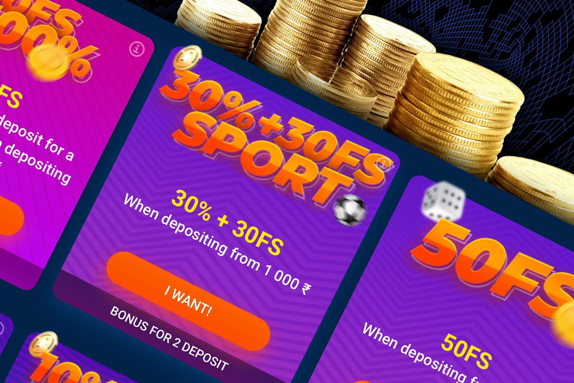 After registration, you can get a bonus on your second deposit to the Mostbet account as well.