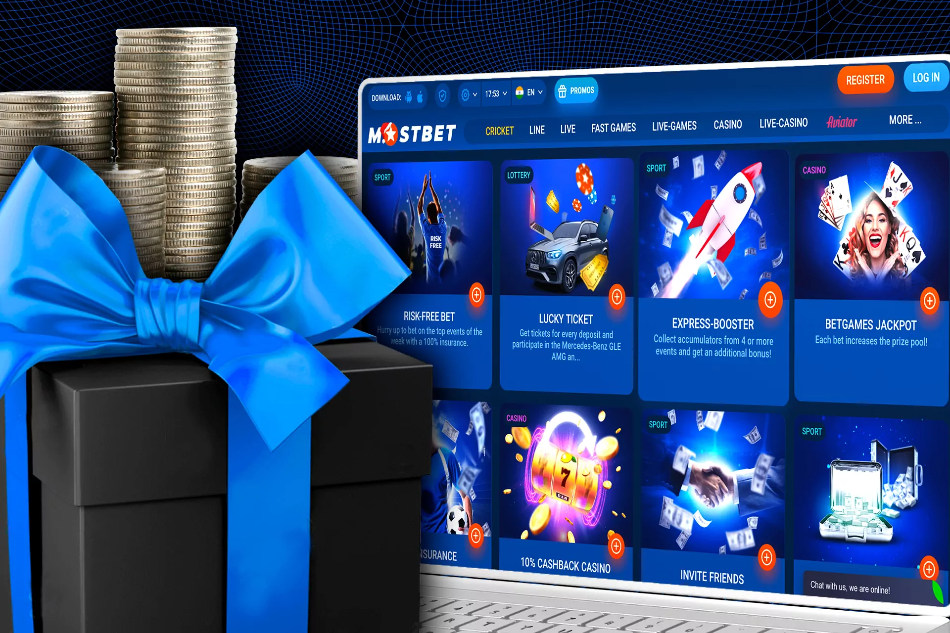 Besides a welcome offer, at Mostbet you find lots of other types of bonuses and promotions.