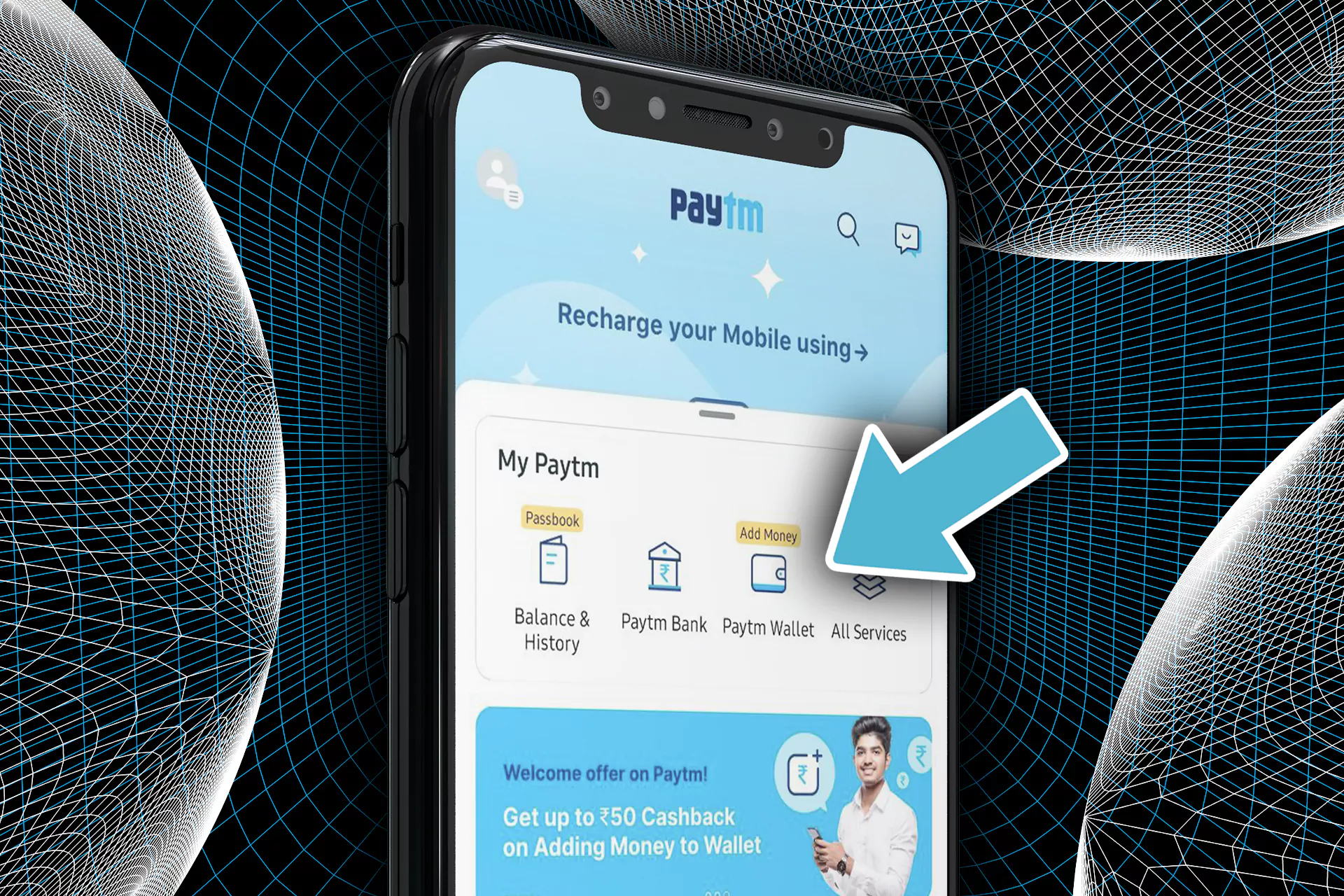 Learn how to top up your PayTM wallet.