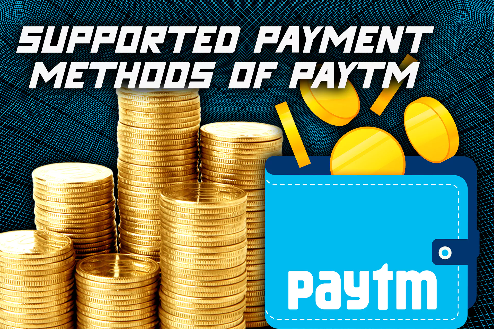 Paytm supports a lot of popular payment methods.