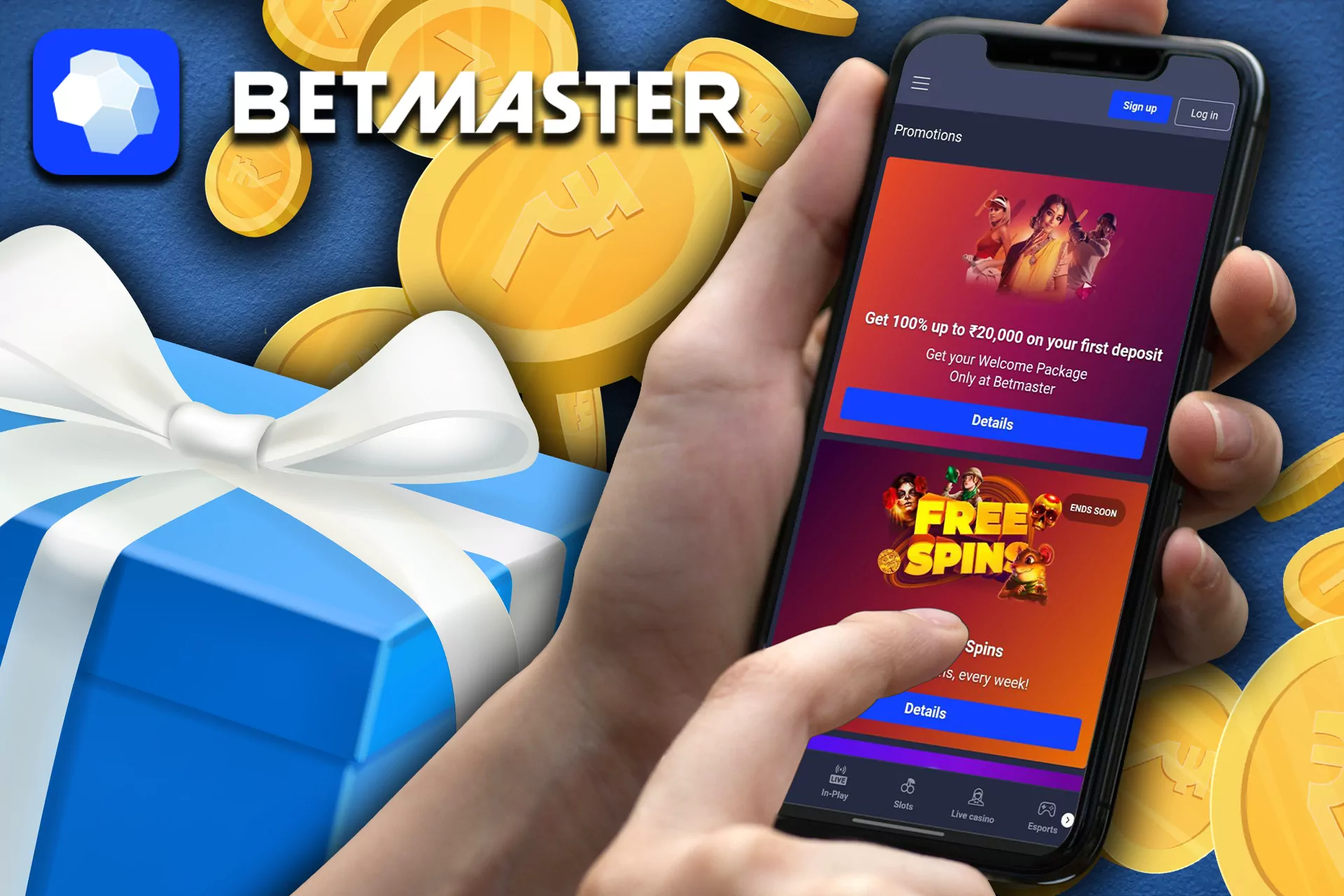 Download the Betmaster mobile app for even more bonuses.