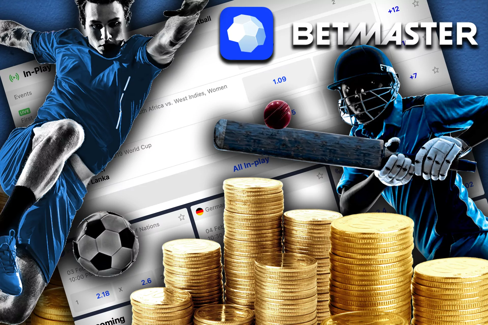 Get free bets from Betmaster.