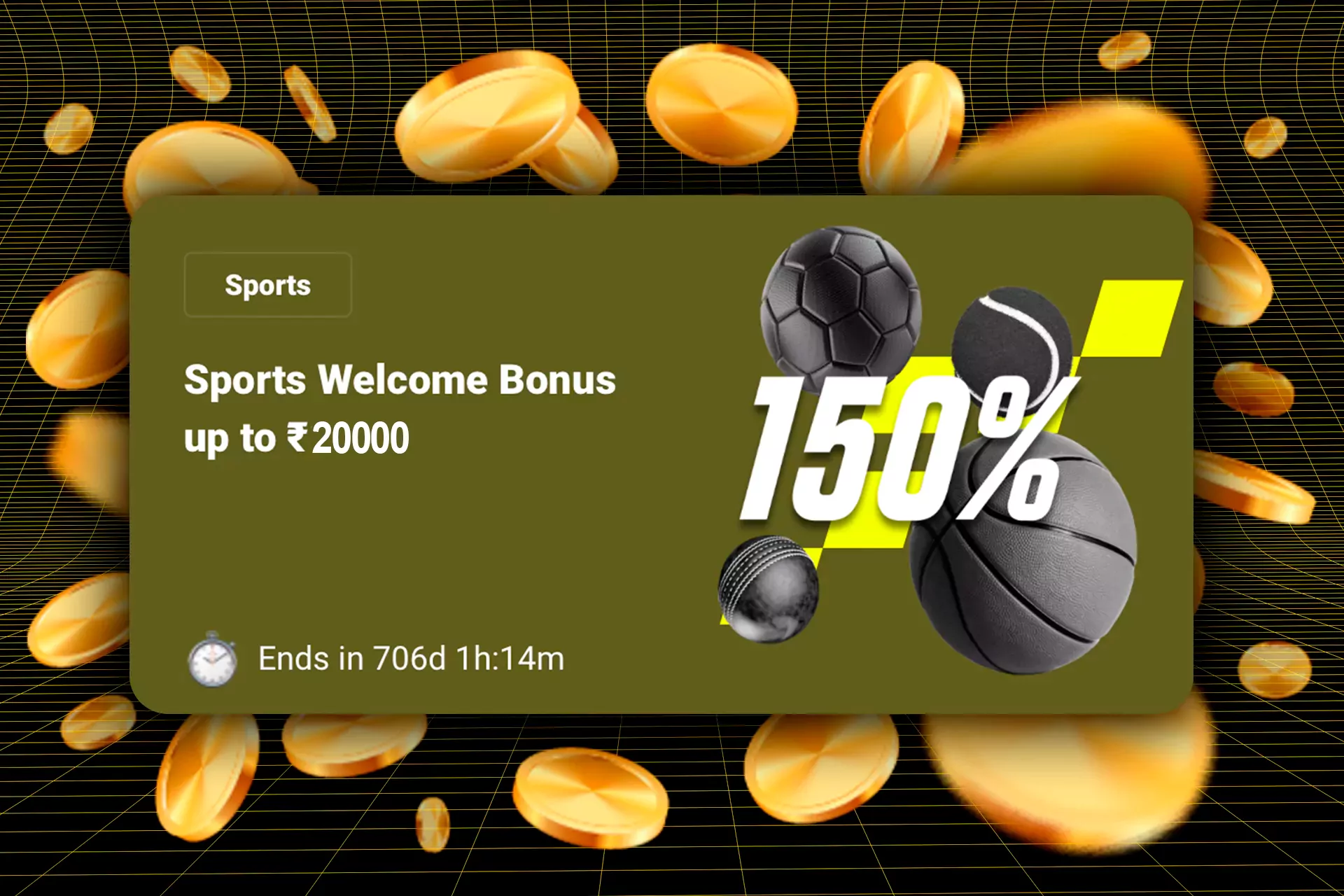 If you are a new user at Parimatch, don't miss the chance of getting up to 20000 INR from the bookmaker as a welcome bonus.