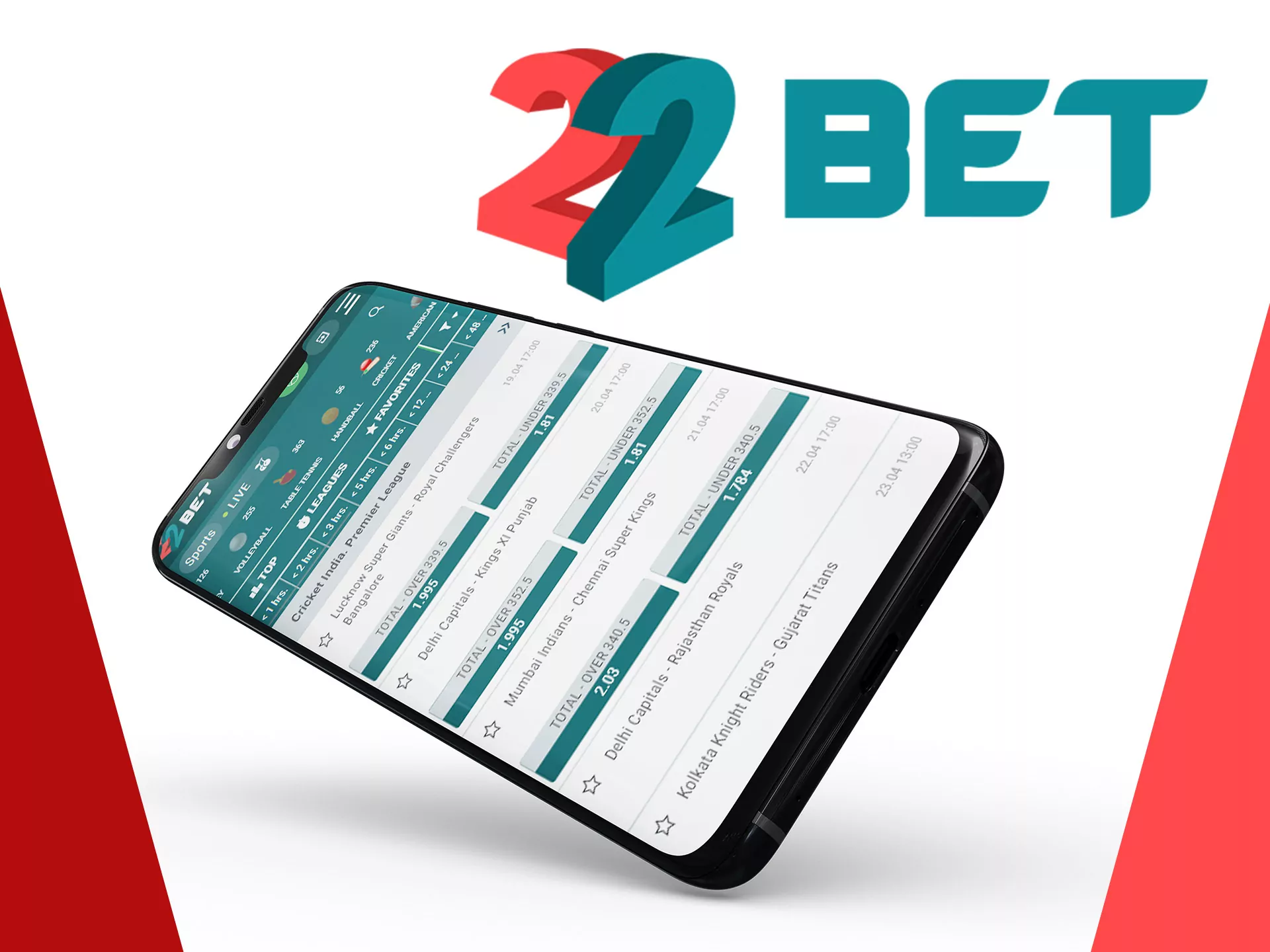 22bet is a best site for betting.
