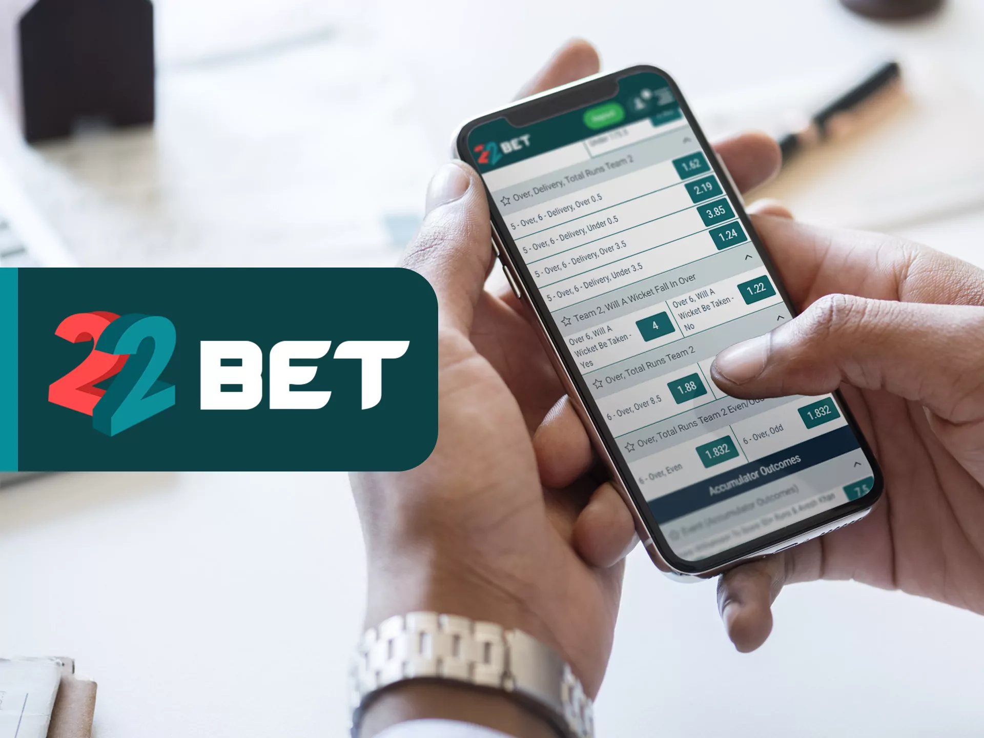 22bet has different markets for bets.
