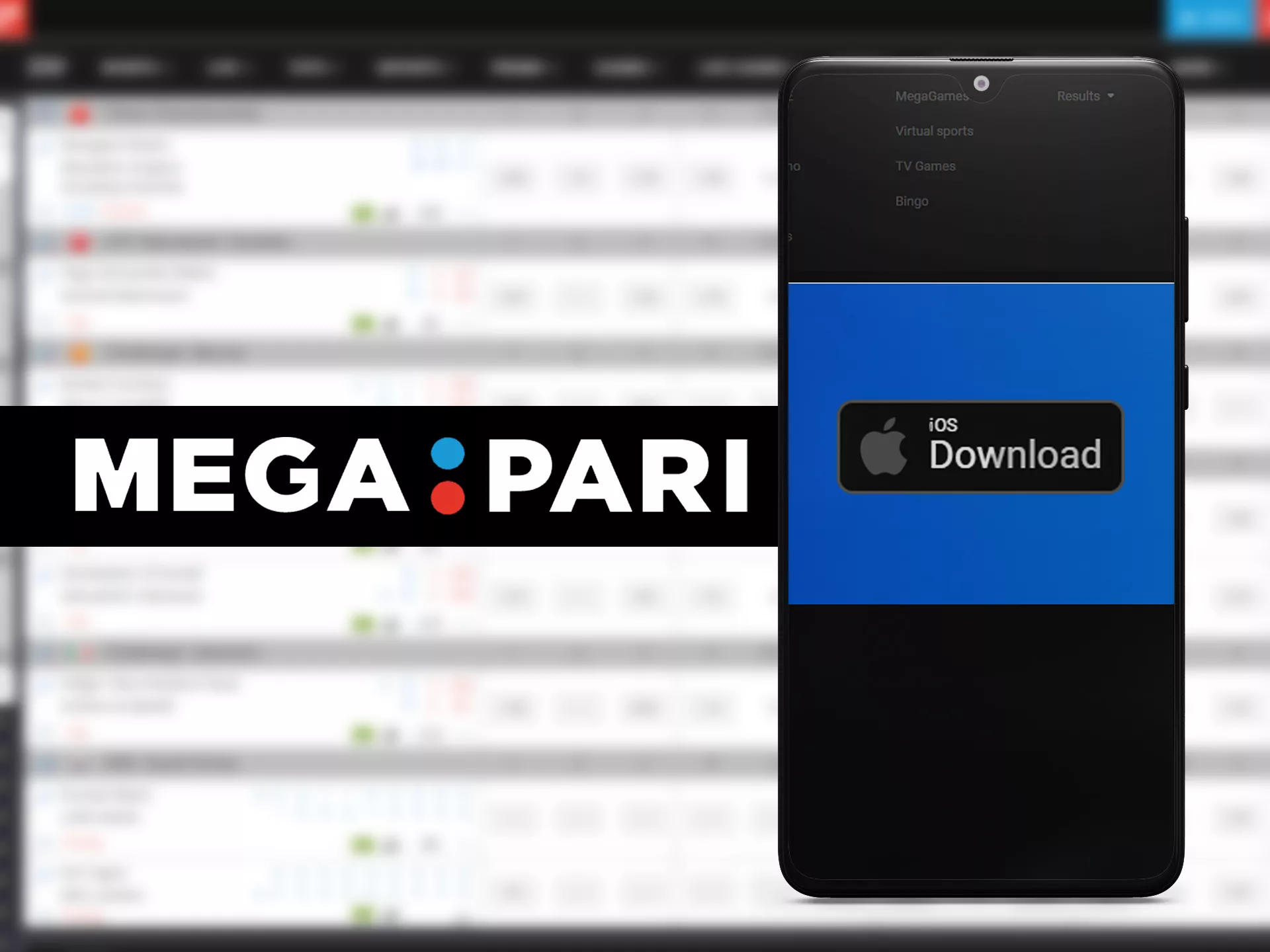 Download Megapari app for your iOS device.